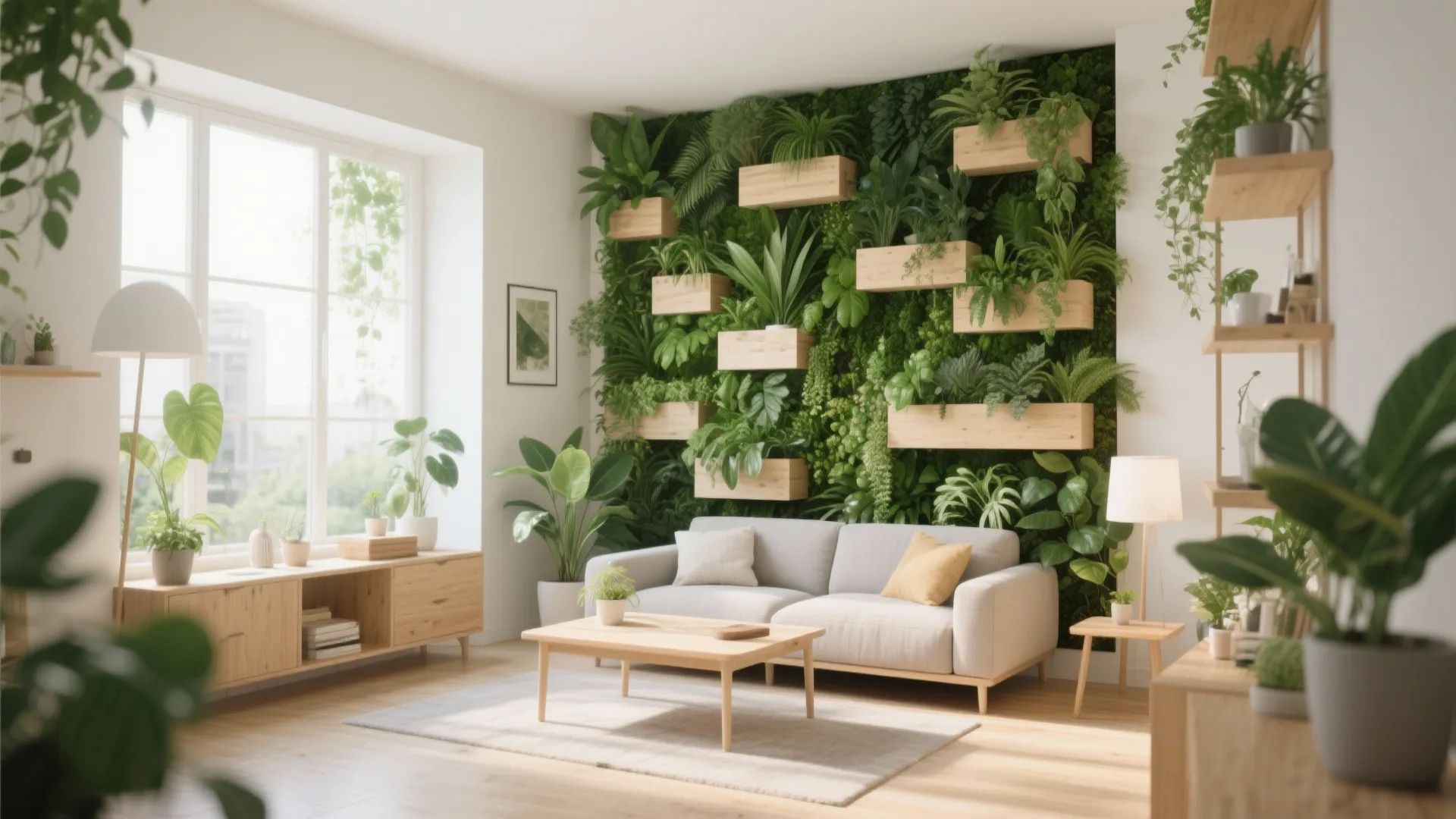 Vertical gardens indoors