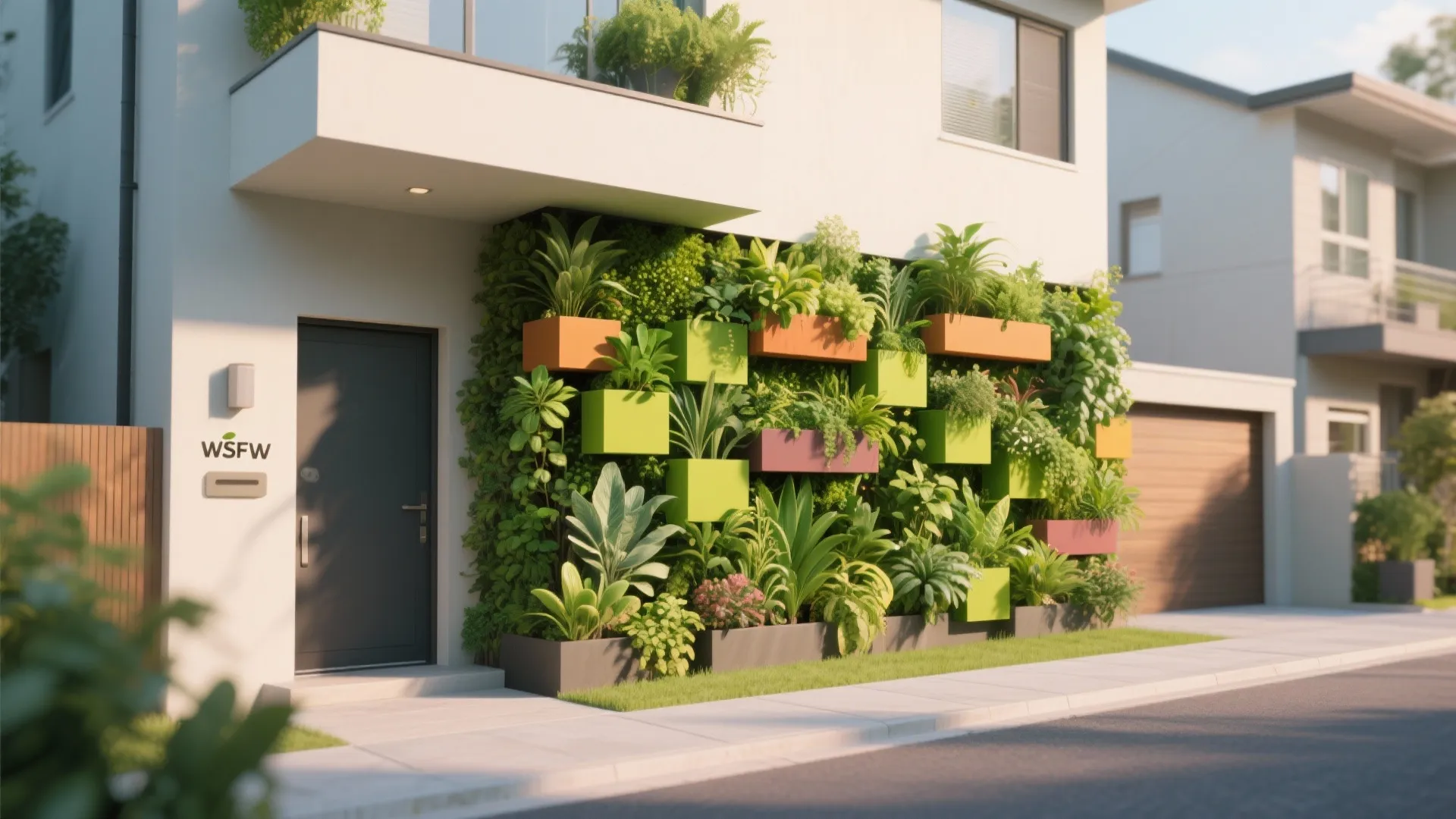 Vertical garden façade