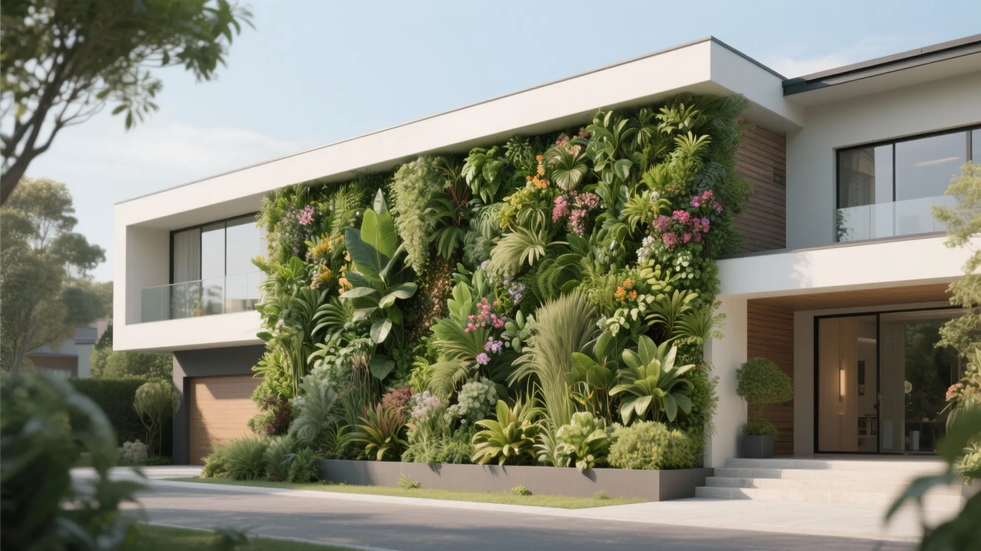 4. Vertical Gardens on Exterior Walls