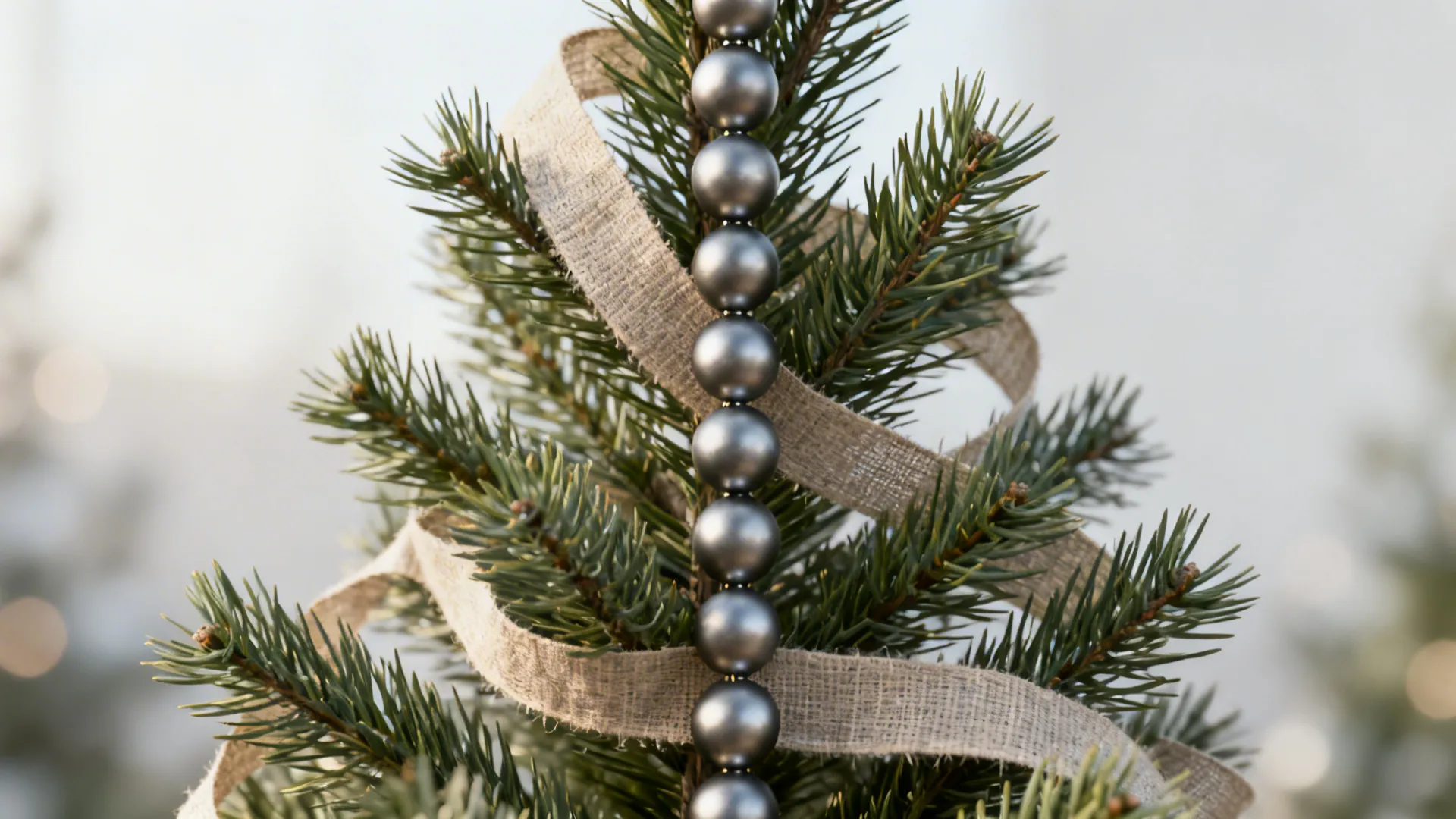 1. Vertical Garland & Minimal Ornaments