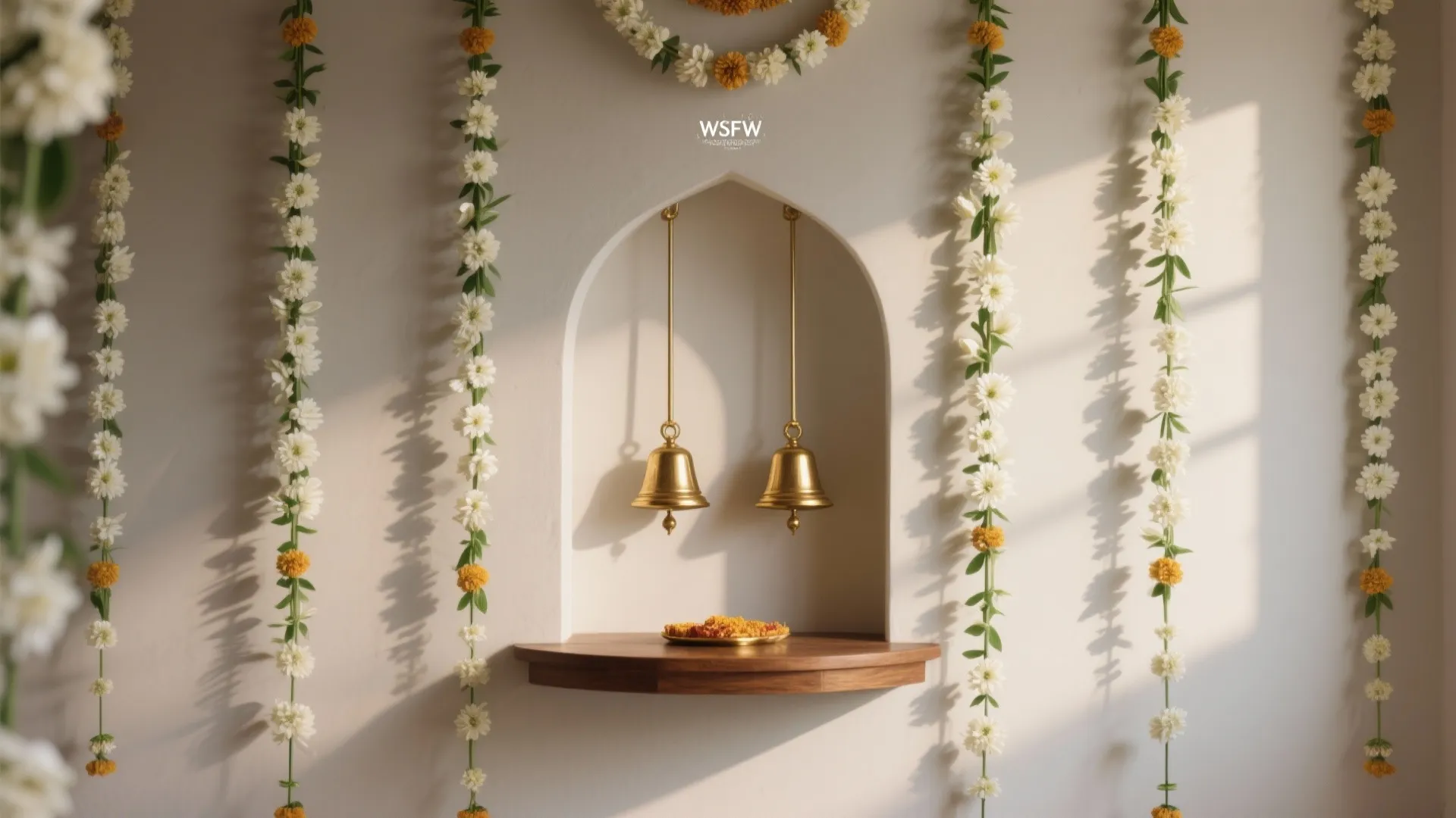 String Garlands and Vertical Lines