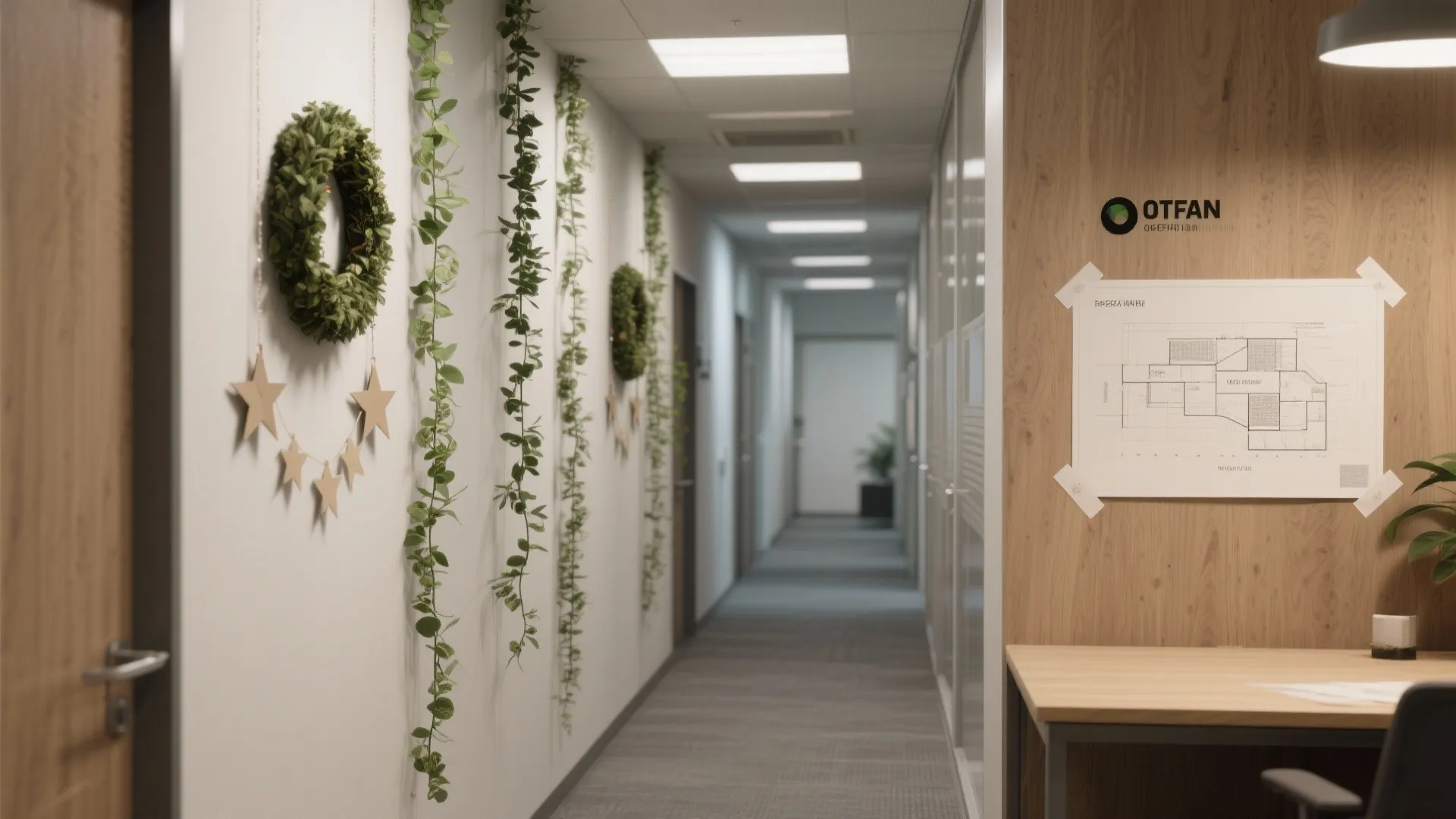 3. Use Vertical Greenery and Lightweight Garlands