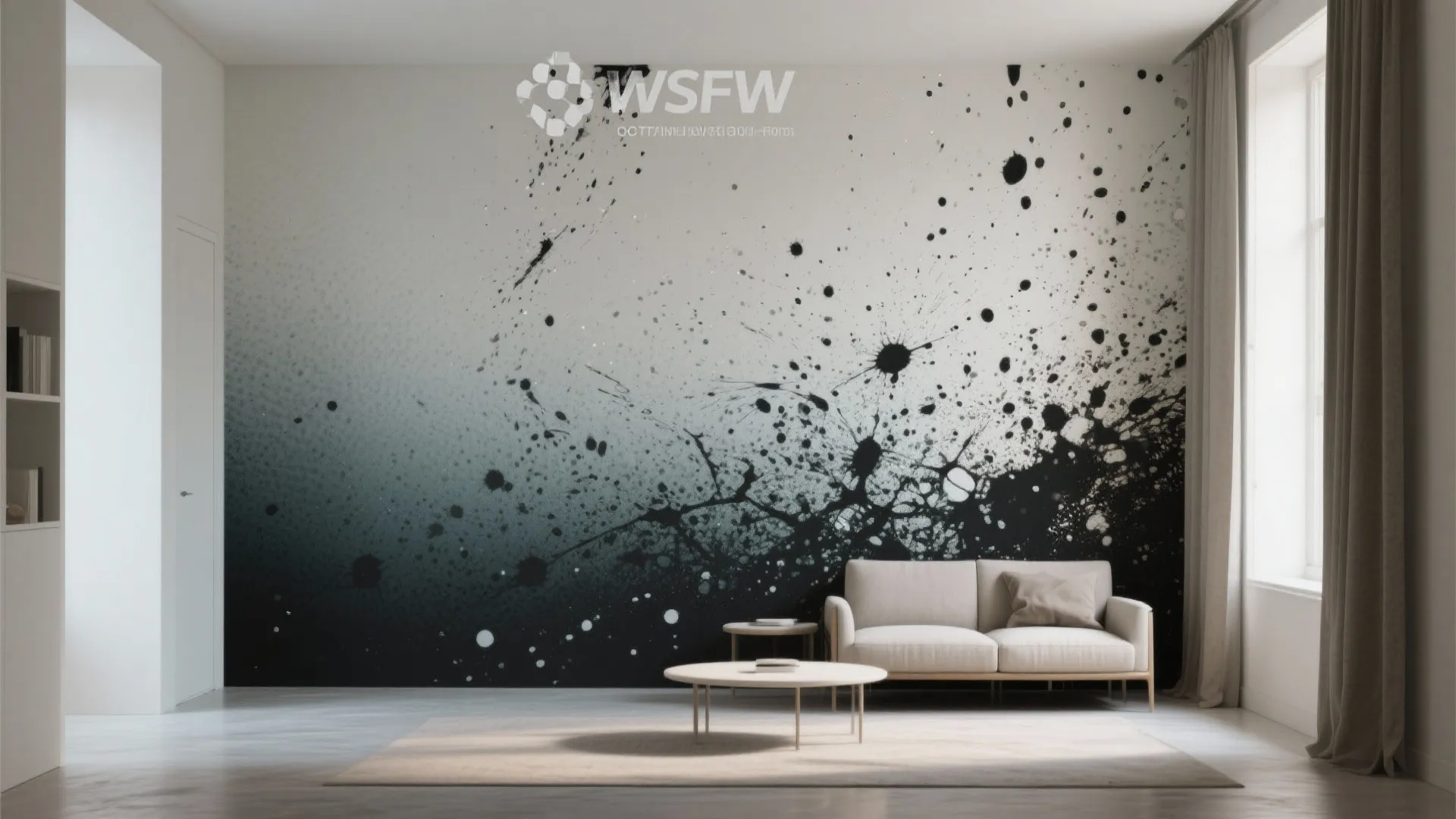 5. Ceiling-to-Floor Gradient Splatter