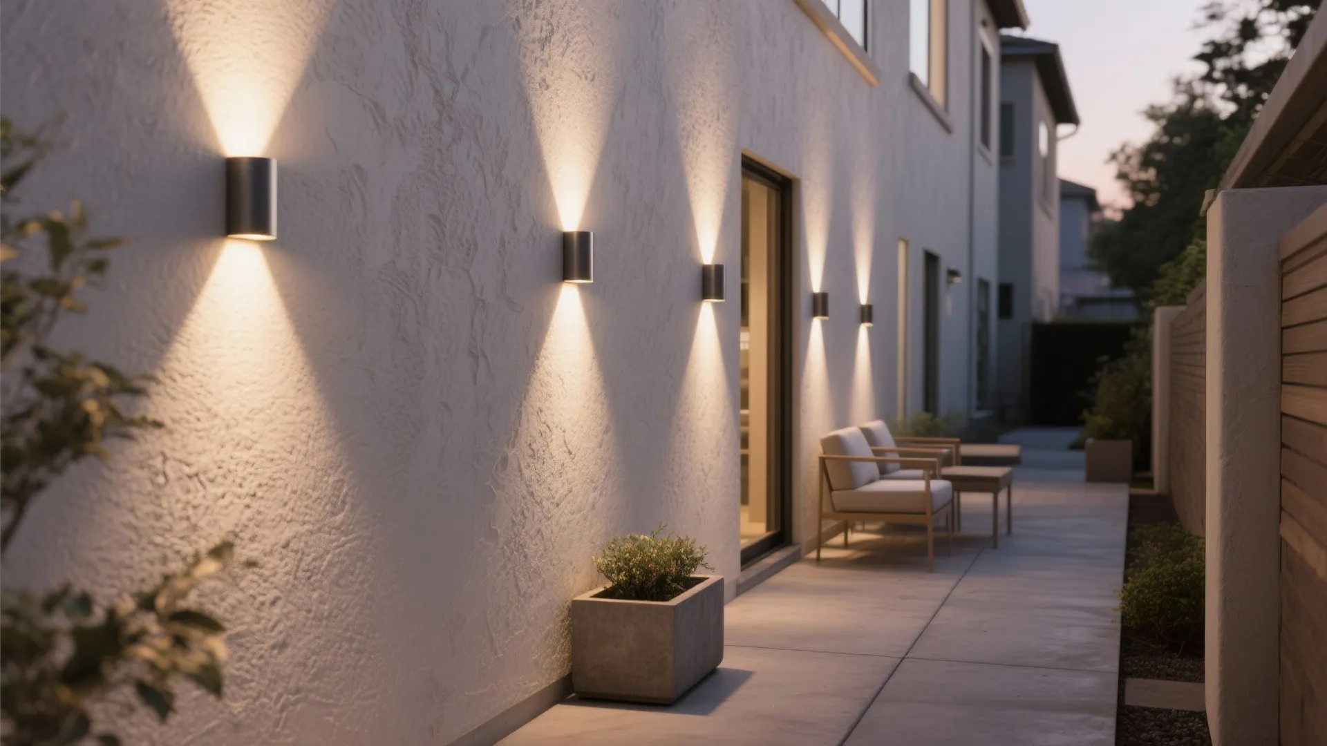 Vertical Grazing for Slim Facades