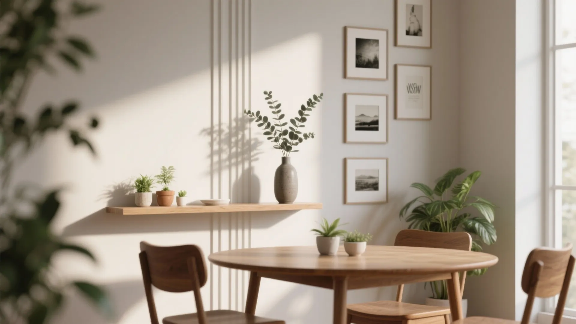 Vertical decor and small-space greenery