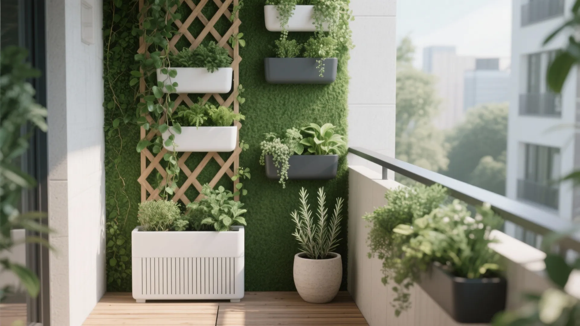 Vertical greening: planters as architecture