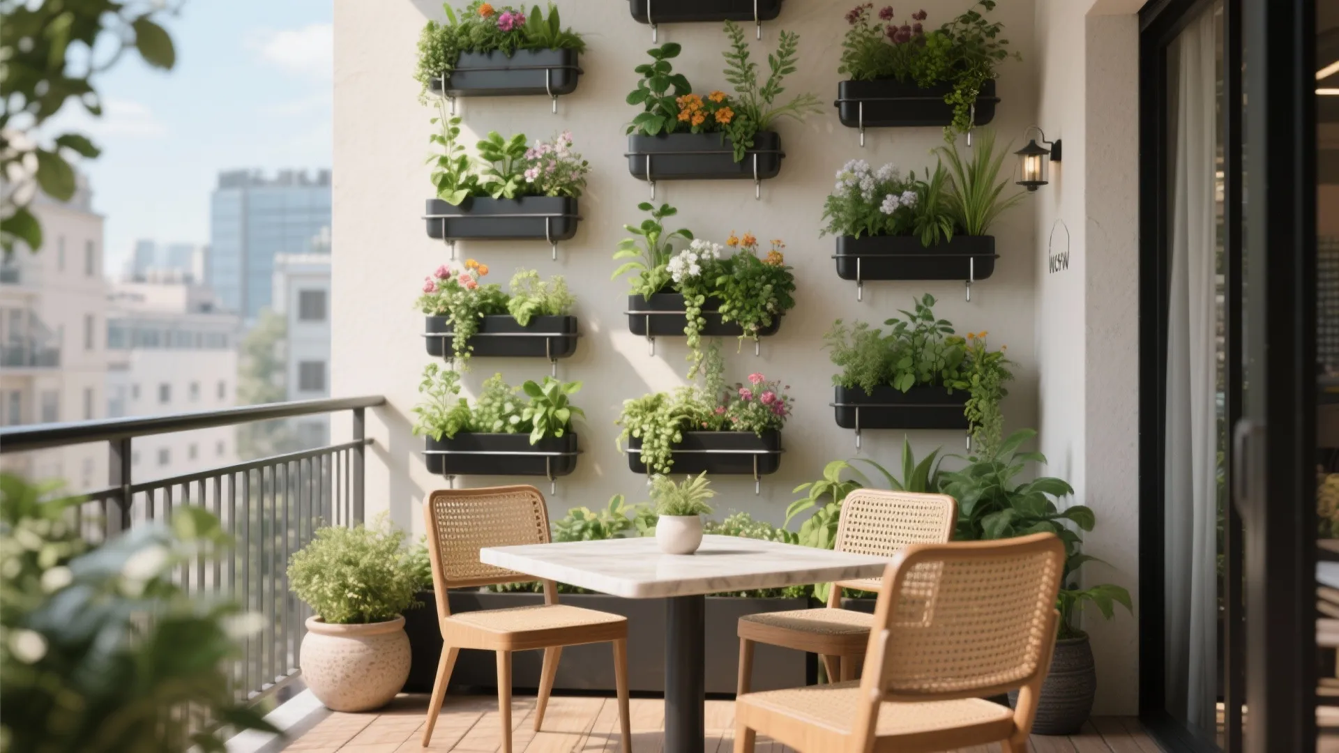 Urban Green Pocket: Vertical Garden Walls