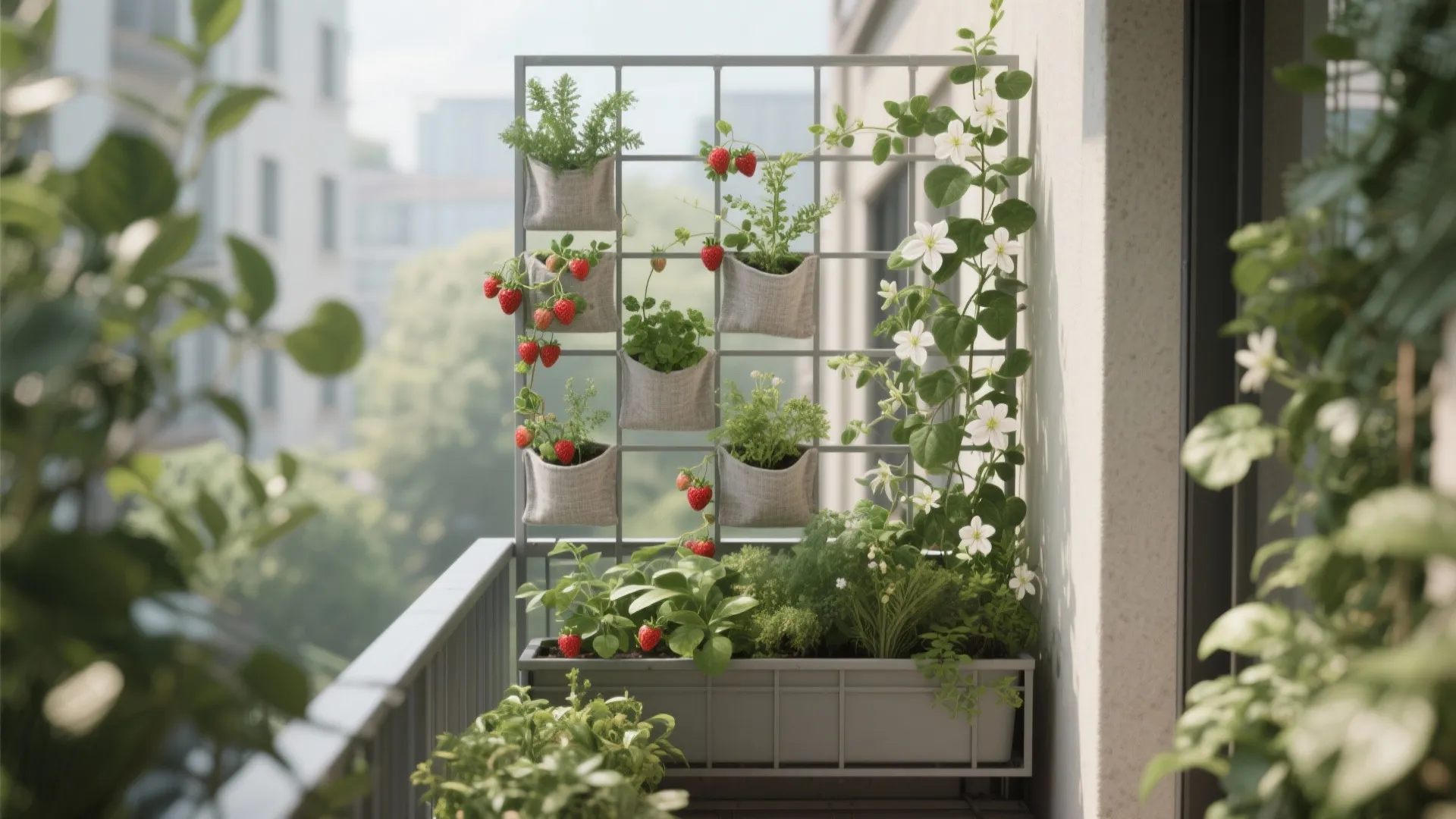 Vertical Green Walls and Trellis Pockets