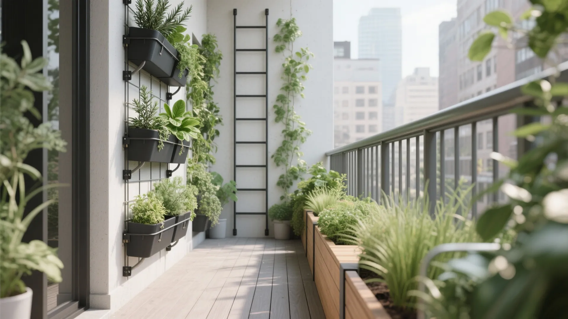 Vertical Greenery That Climbs, Not Crowds