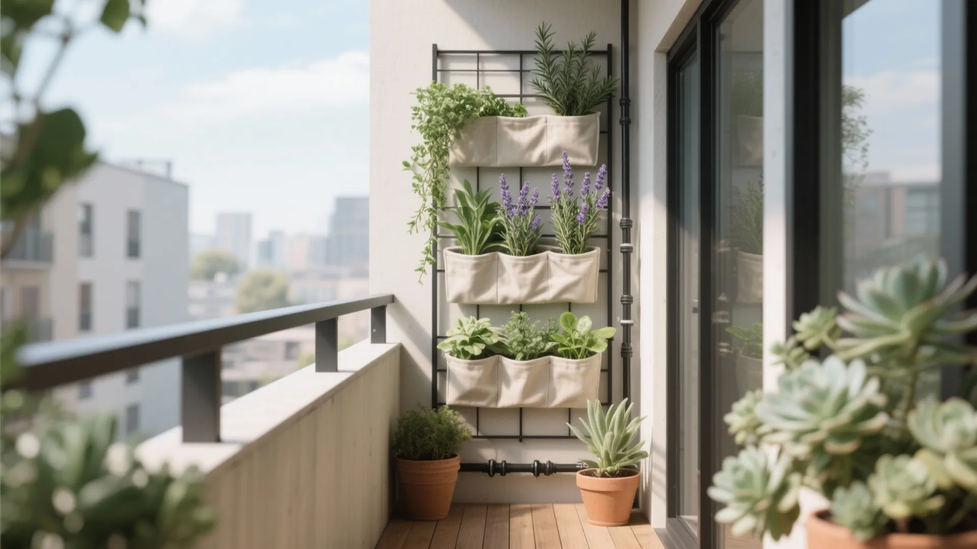 Vertical greenery that behaves: rails, pockets, and a tidy wall