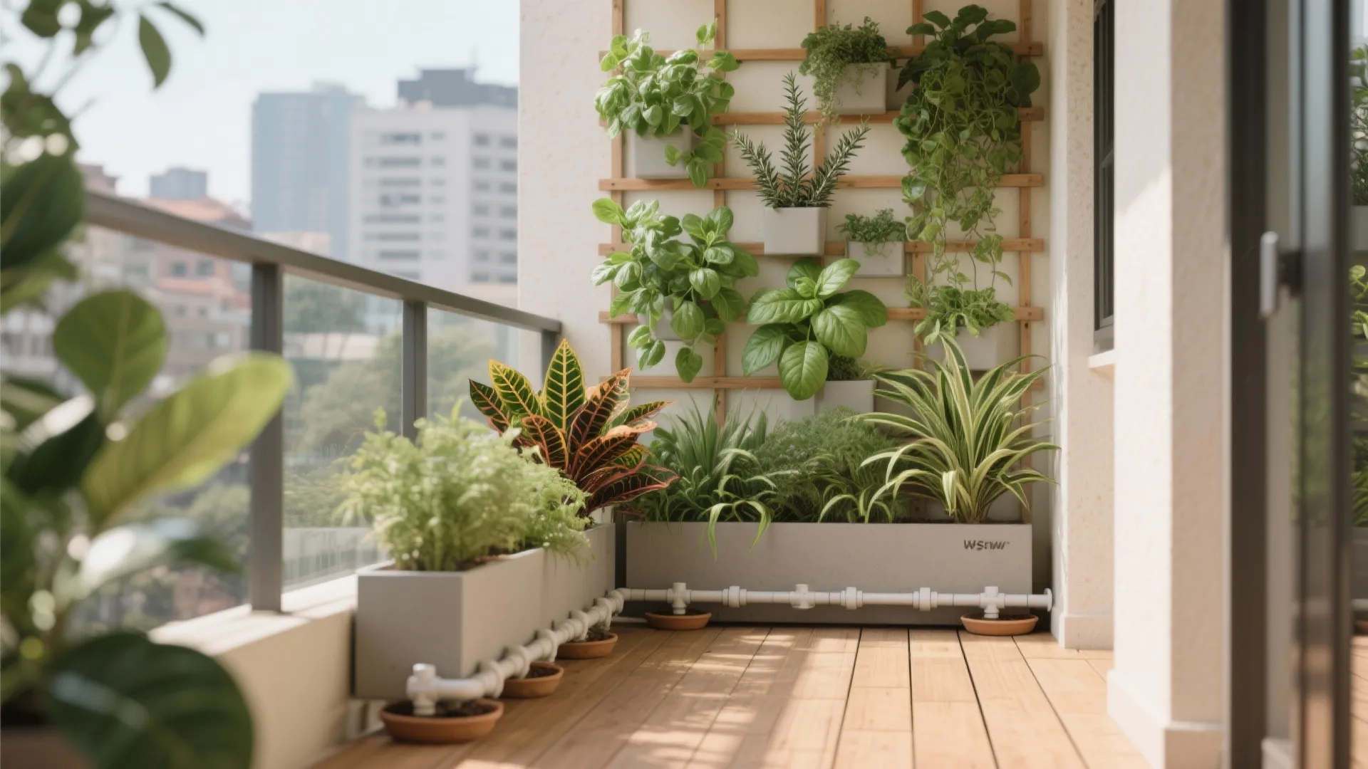 Vertical Green Wall & Slim Planters