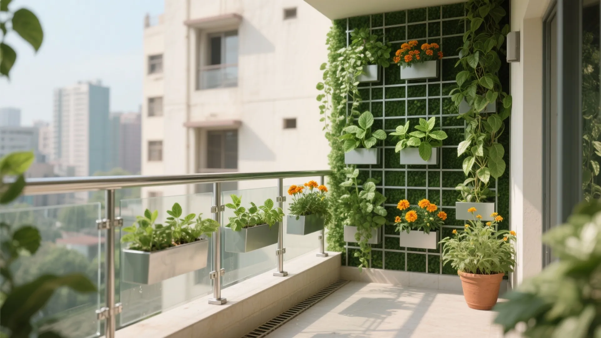 Vertical Green Walls & Rail Planters