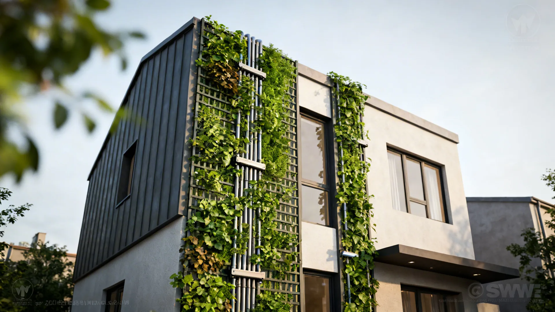 5. Vertical Green Wall or Trellis