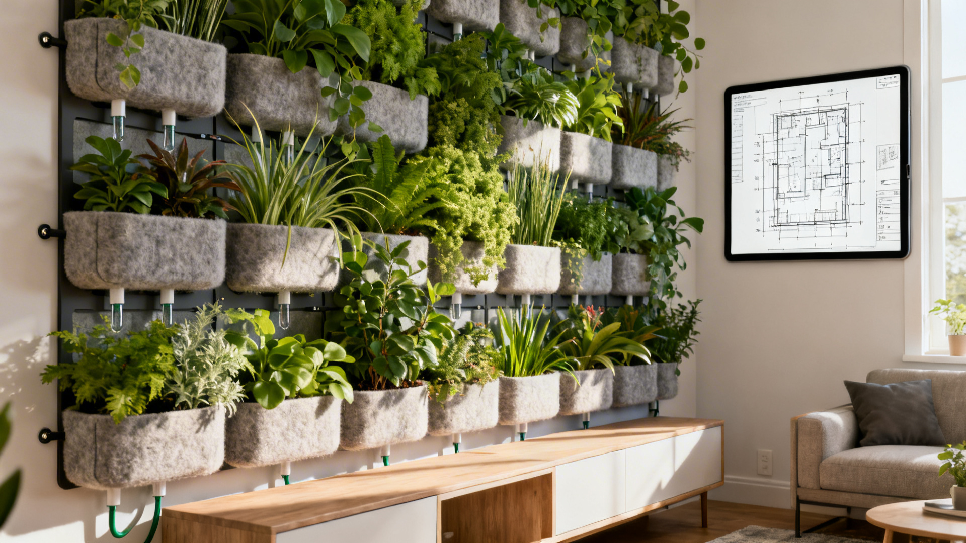 View of Living Room Plant Decoration — 5 Ideas
