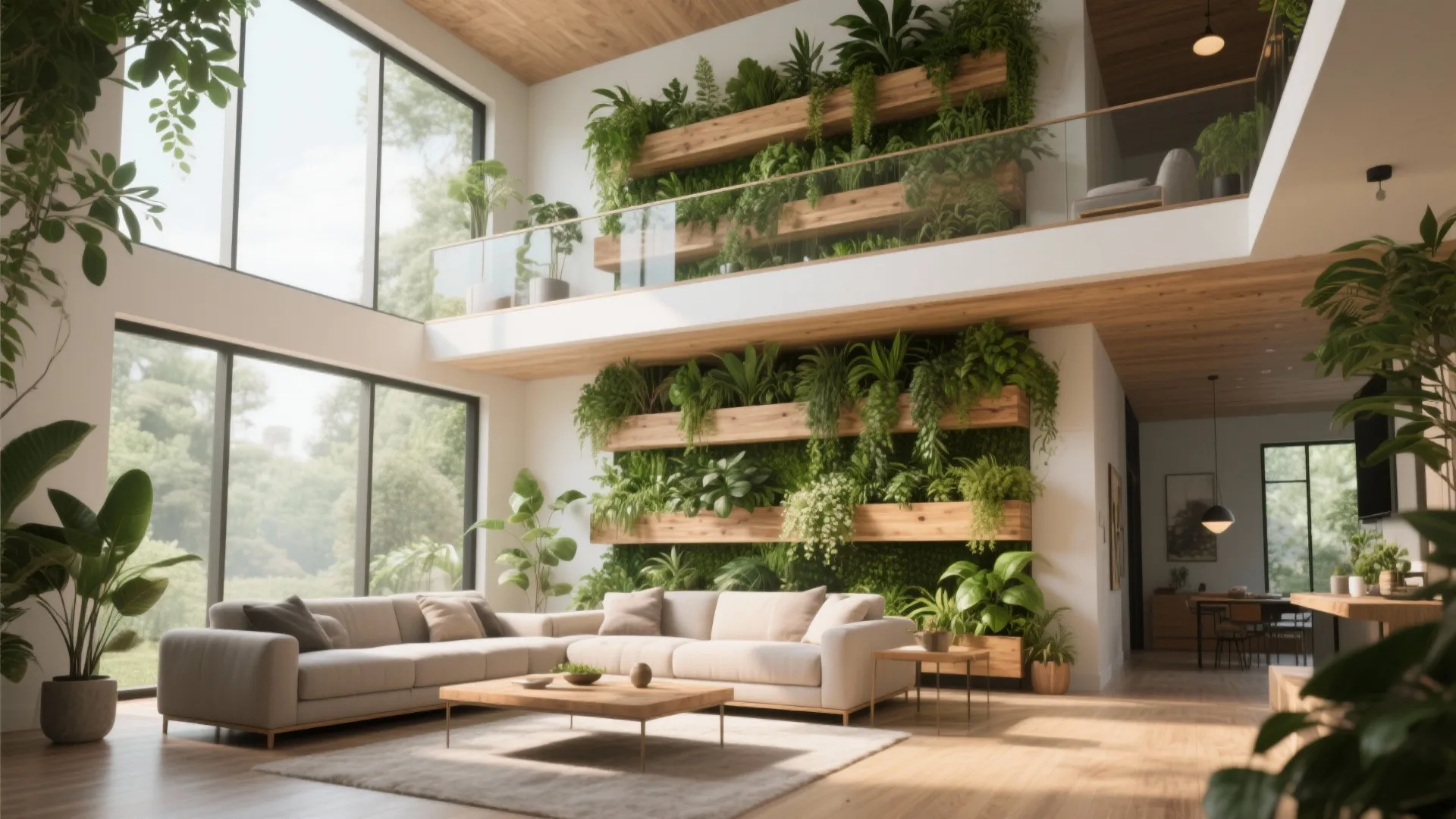 Indoor Greenery in Vertical Arrangements