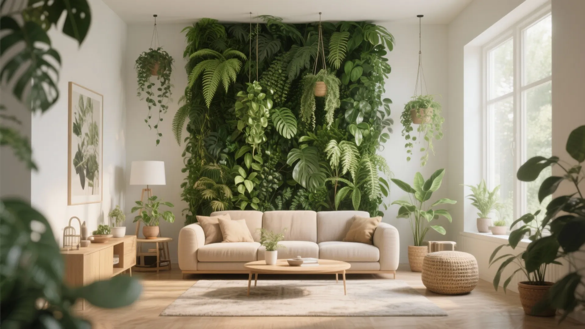 Vertical Greenery and Hanging Plants