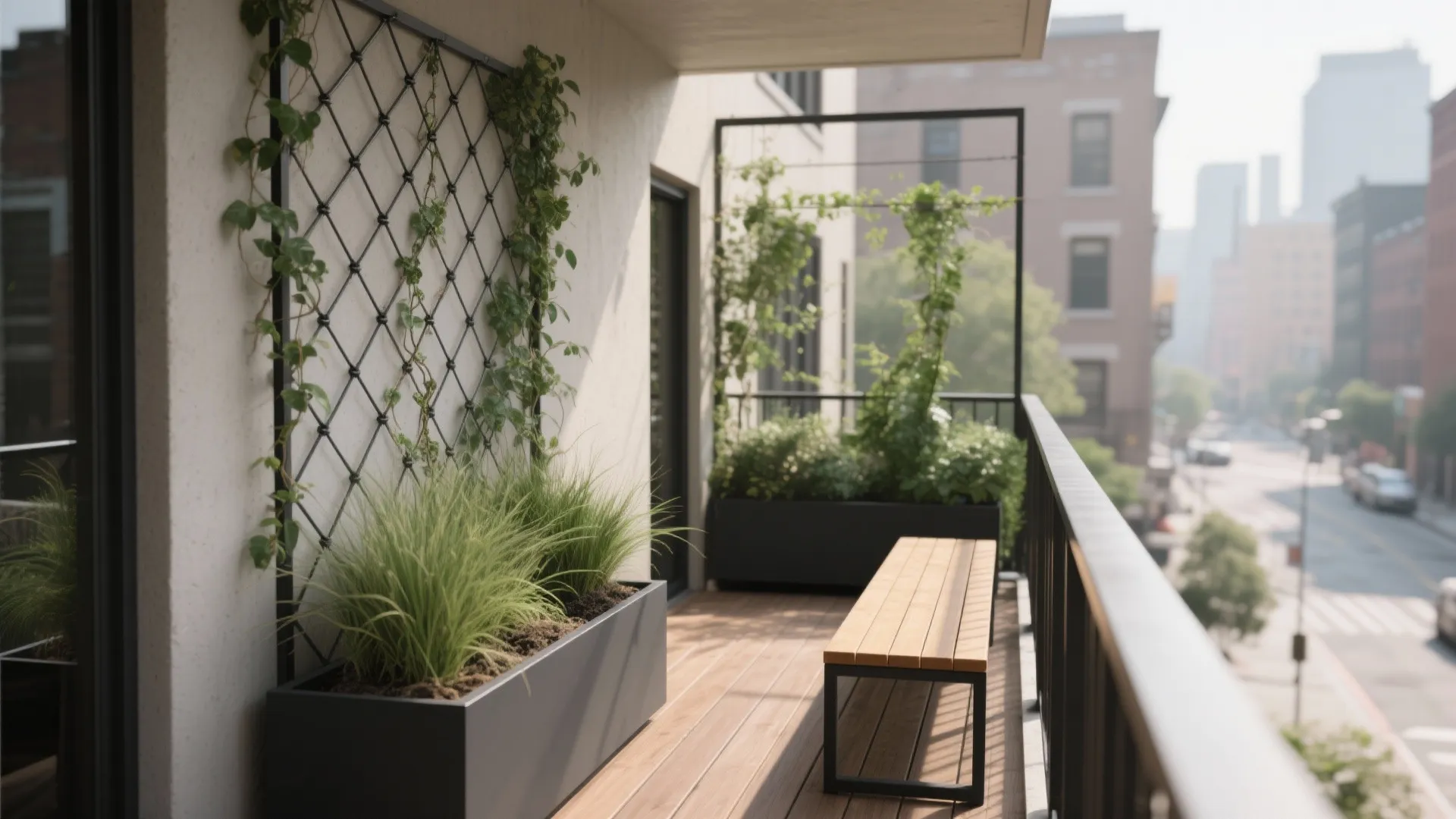 2) Vertical Greenery For Privacy And Calm