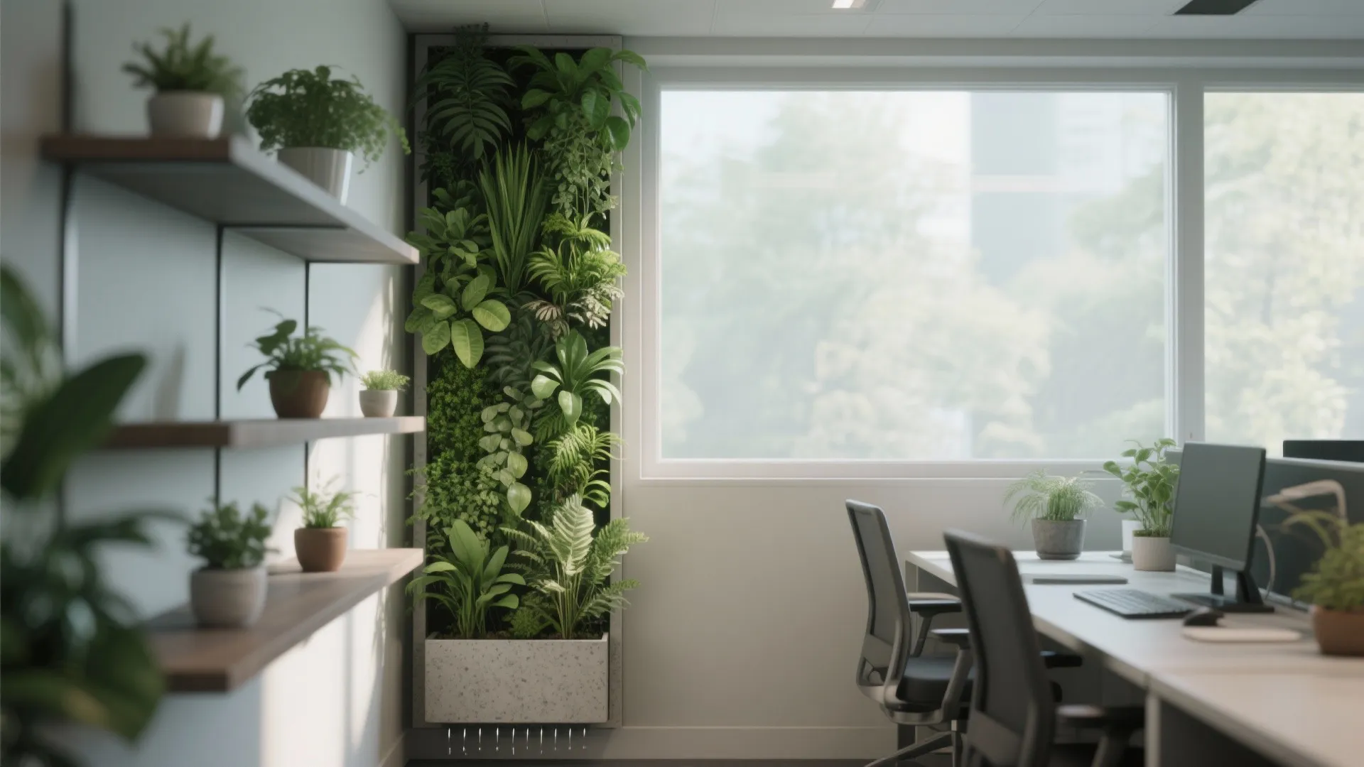 3. Vertical greenery and compact biophilia