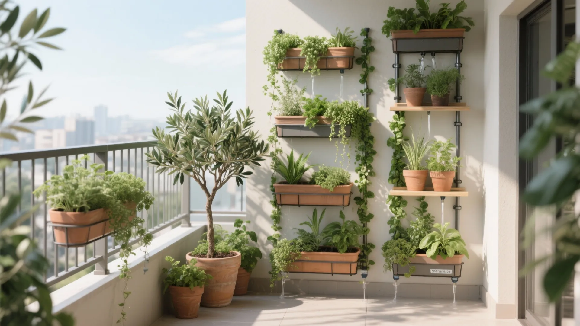Vertical greenery and micro-planters