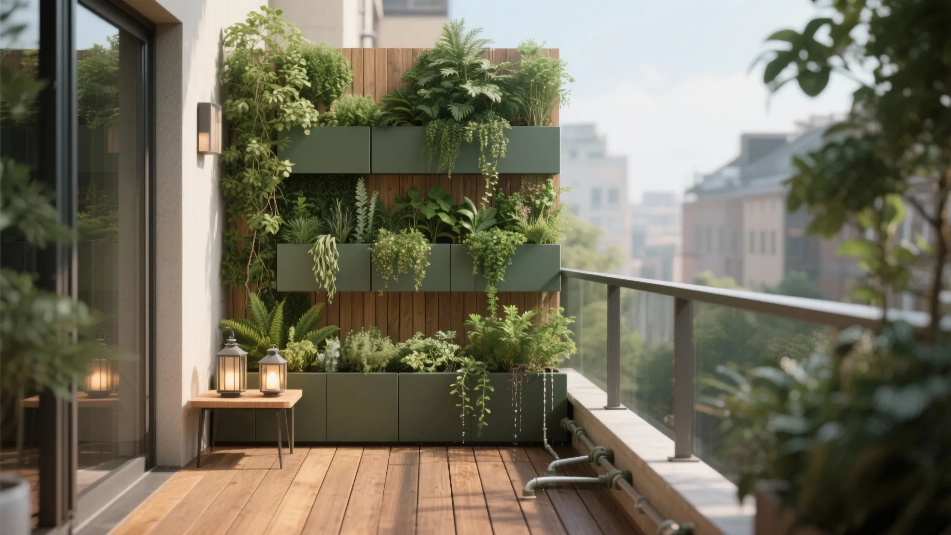 Vertical Green Screens and Micro Gardens