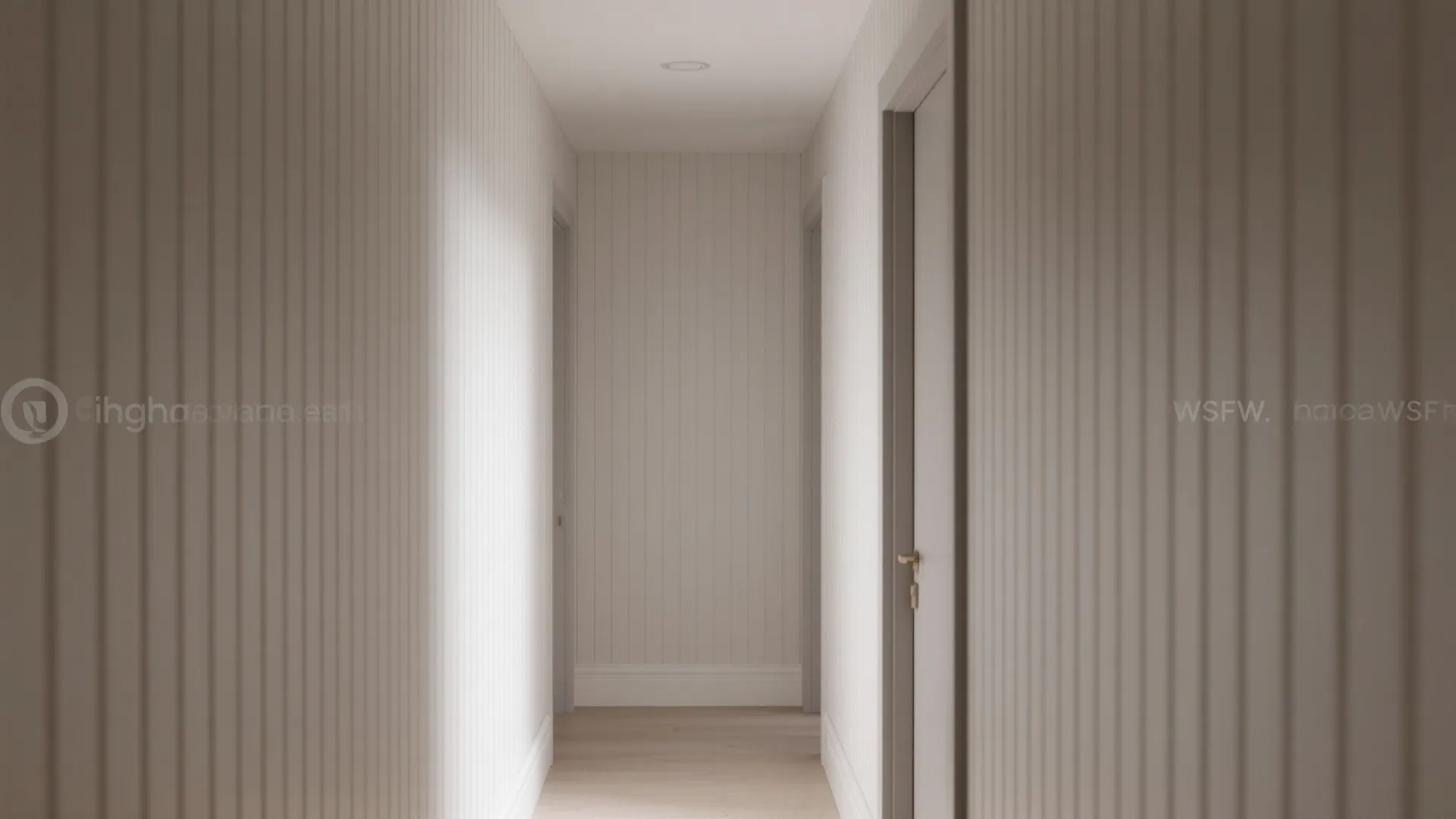 PVC wall panels with vertical grooves