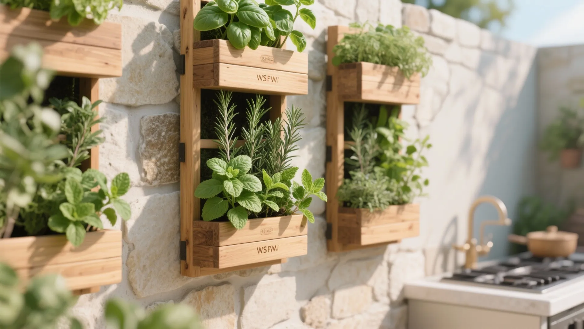 4. Vertical Herb Garden