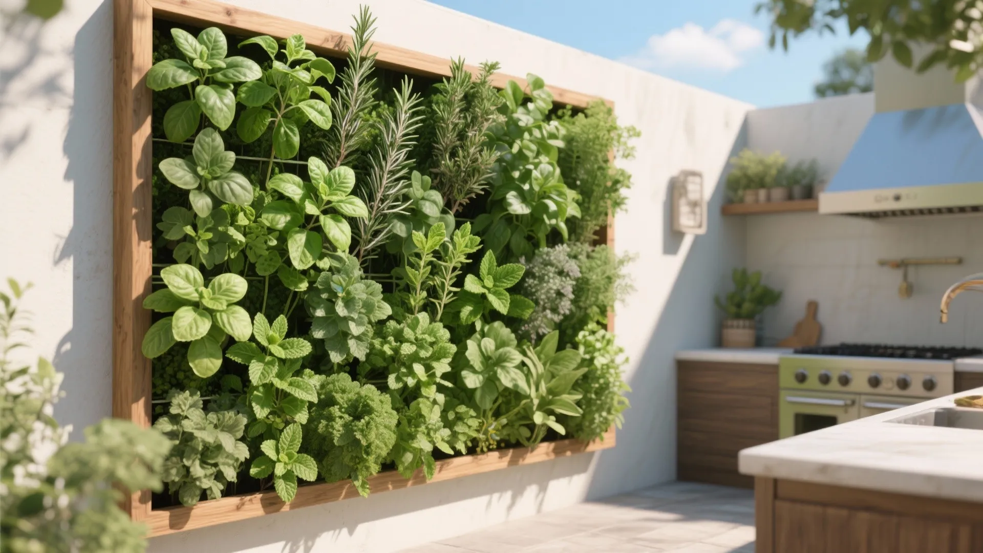 7. Garden-to-Table Herb Wall