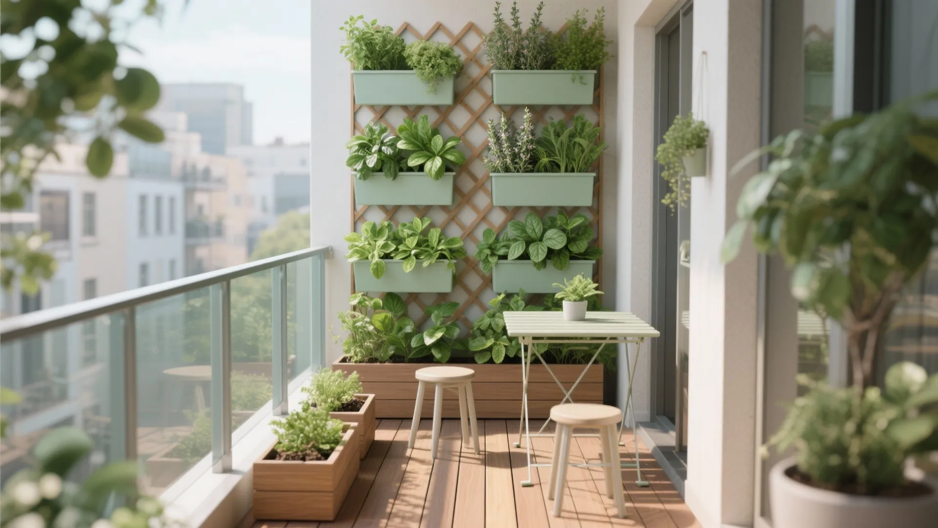 Vertical Greening: Edible Herbs and Privacy Screens