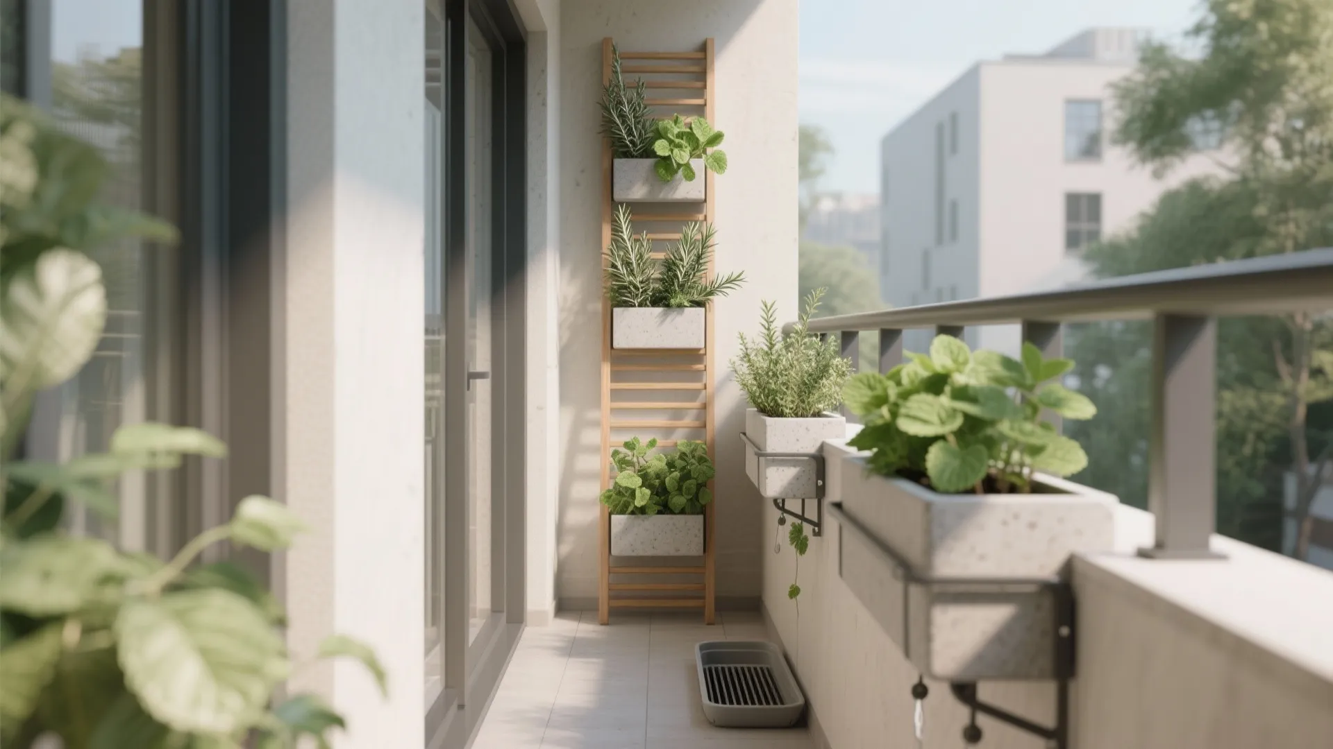 Vertical Greenery & Herb Wall