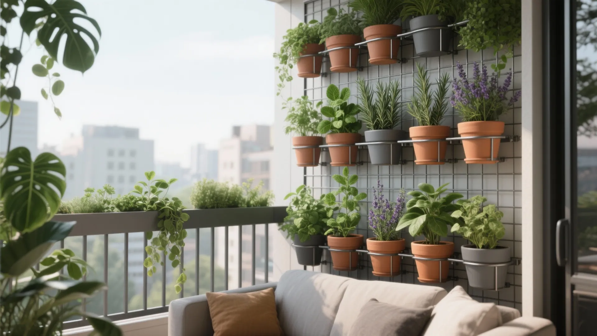 Vertical Garden + Herb Rail, Minus the Fuss