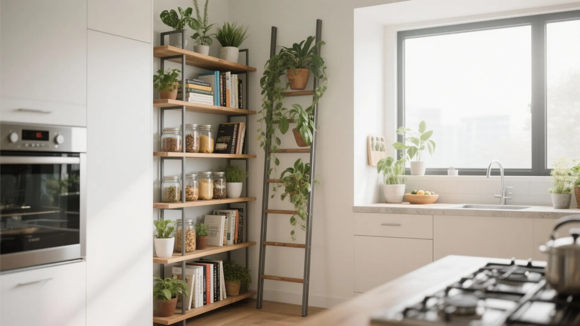 2. Vertical Ladder Shelving