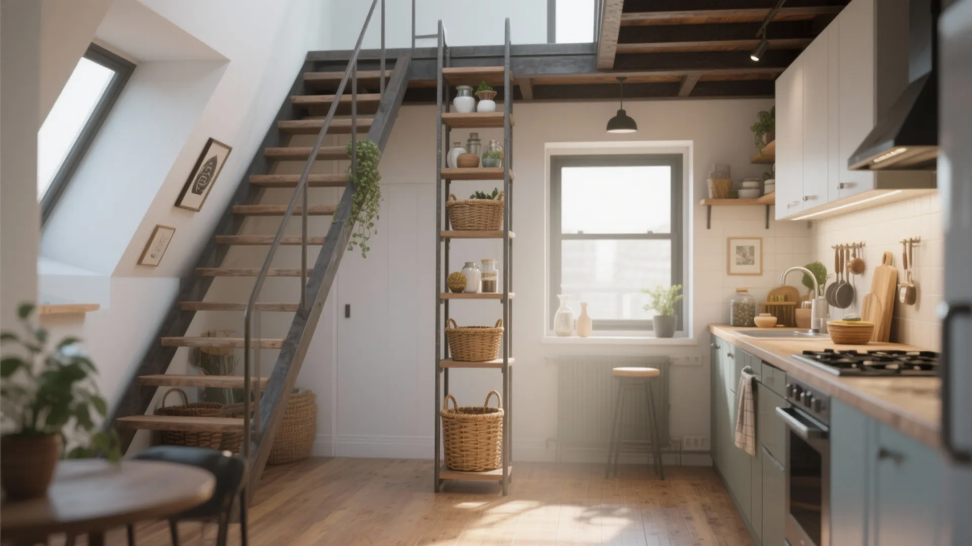 Vertical Ladder Shelving