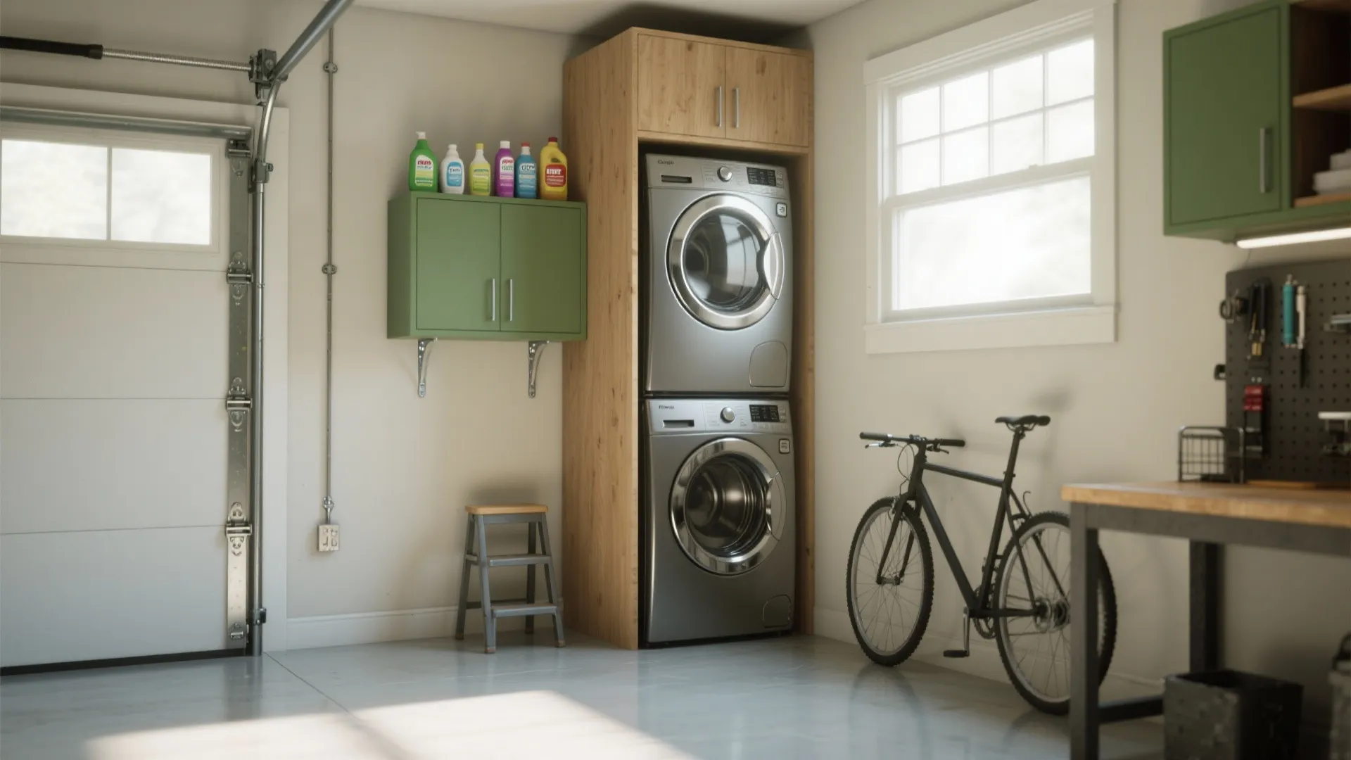 1. Stack it up: vertical laundry towers