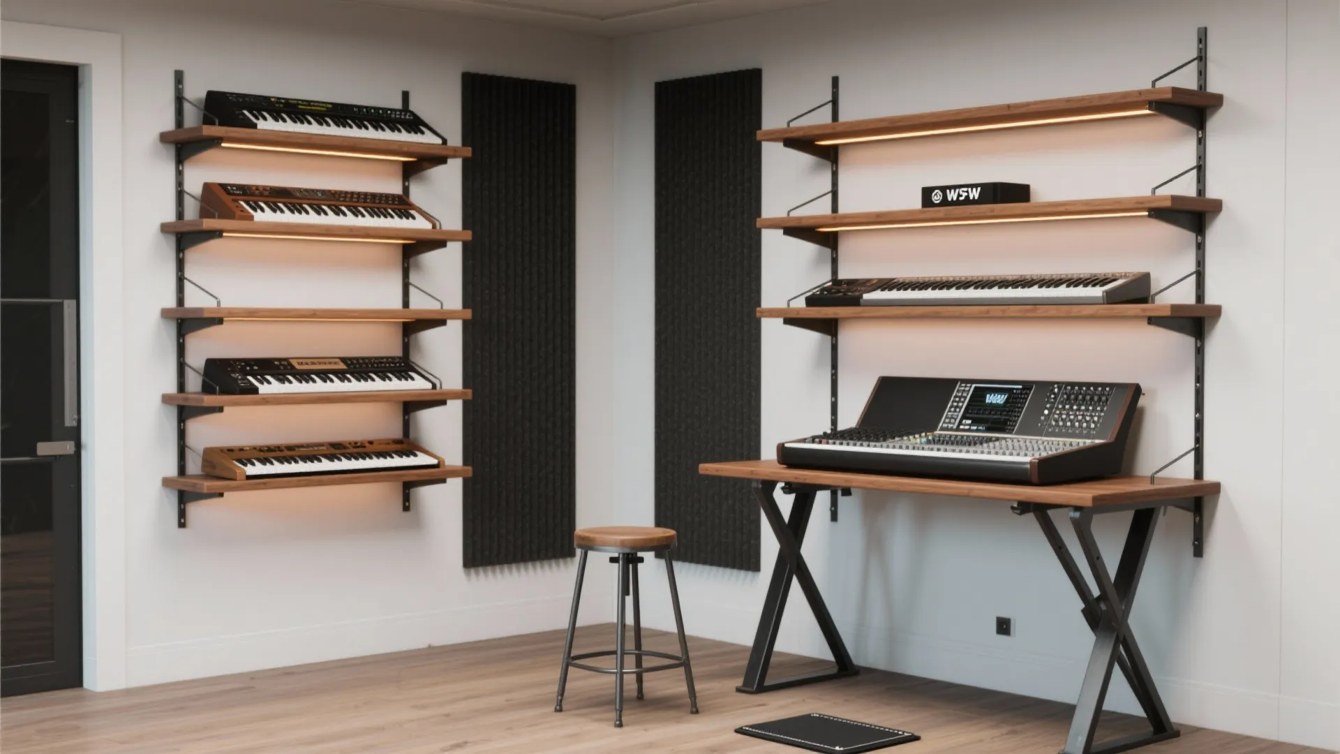 1. Vertical layering: stack functions on the wall