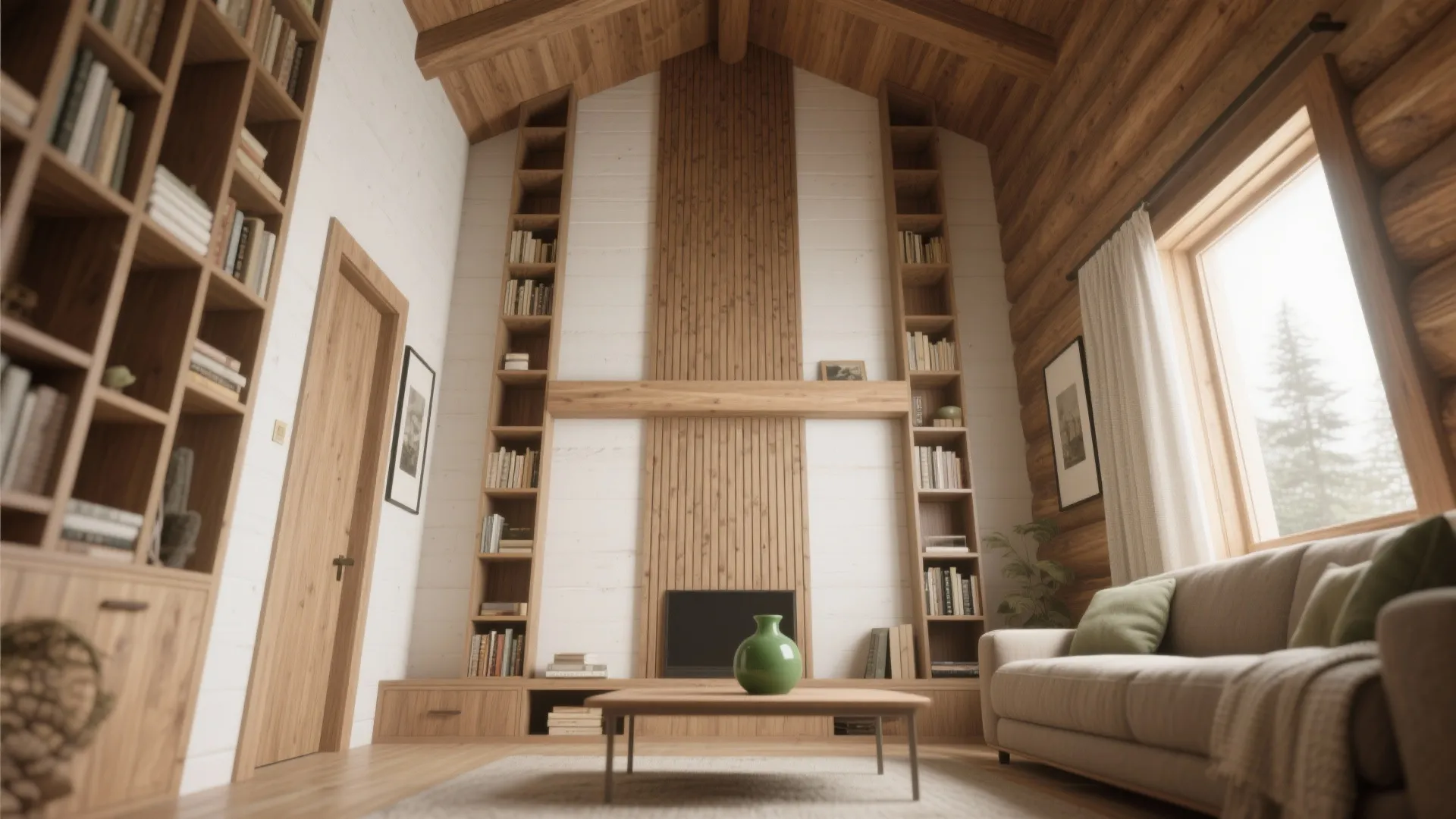 3. Vertical layers to make the room feel taller