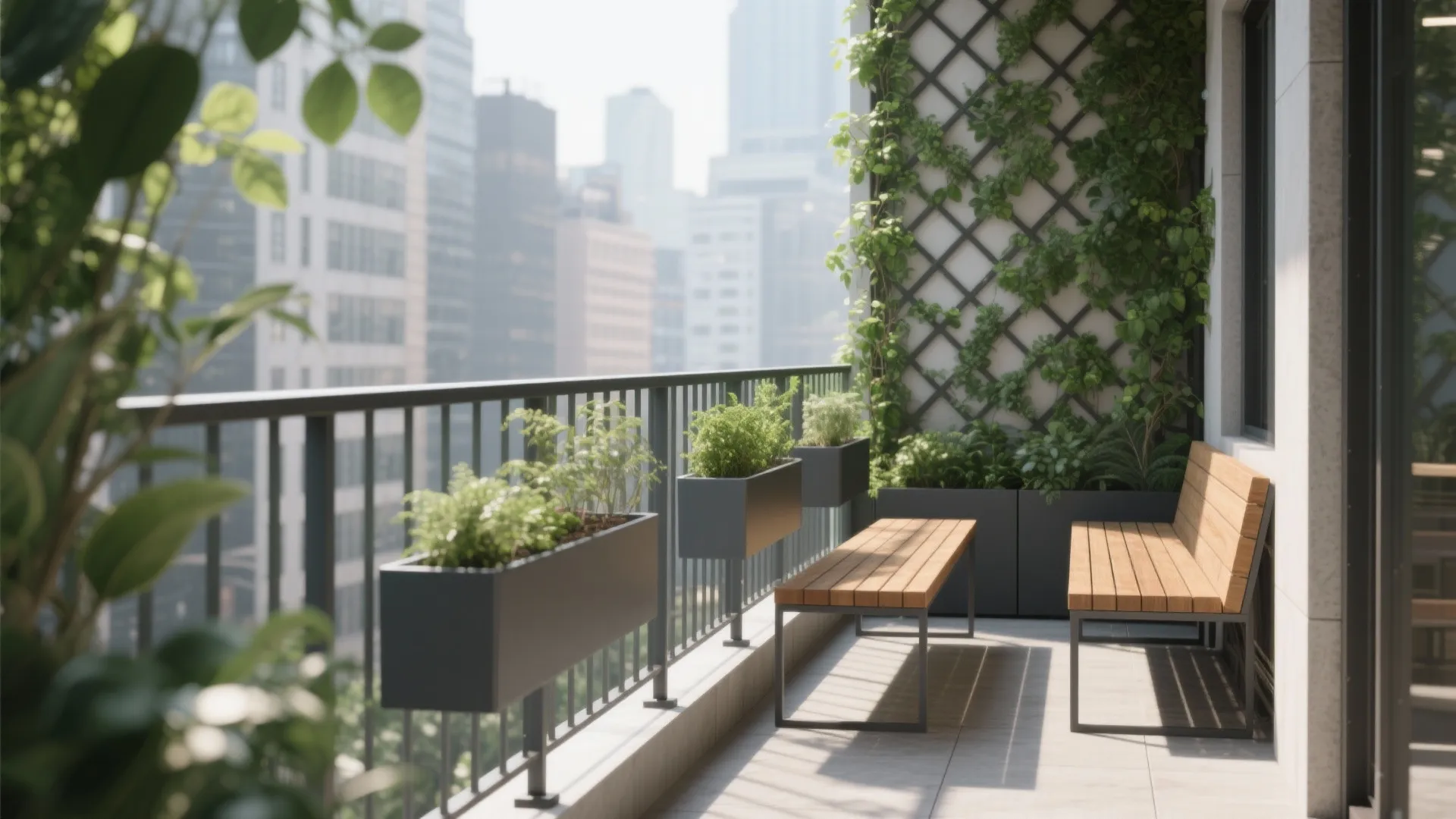 Vertical Layers with Slim Planters