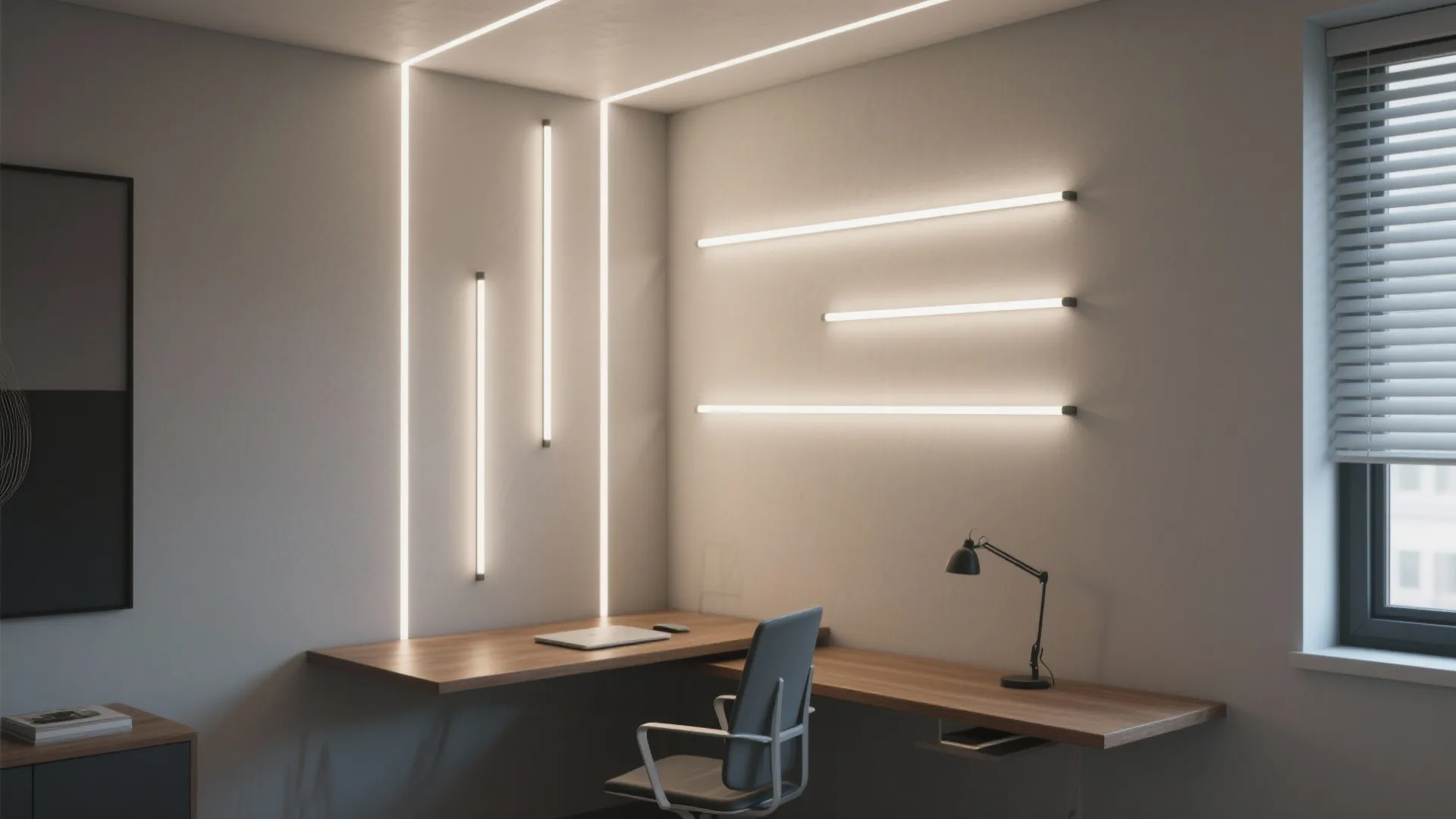 4. Vertical LED Wall Bars for Accent and Task Lighting