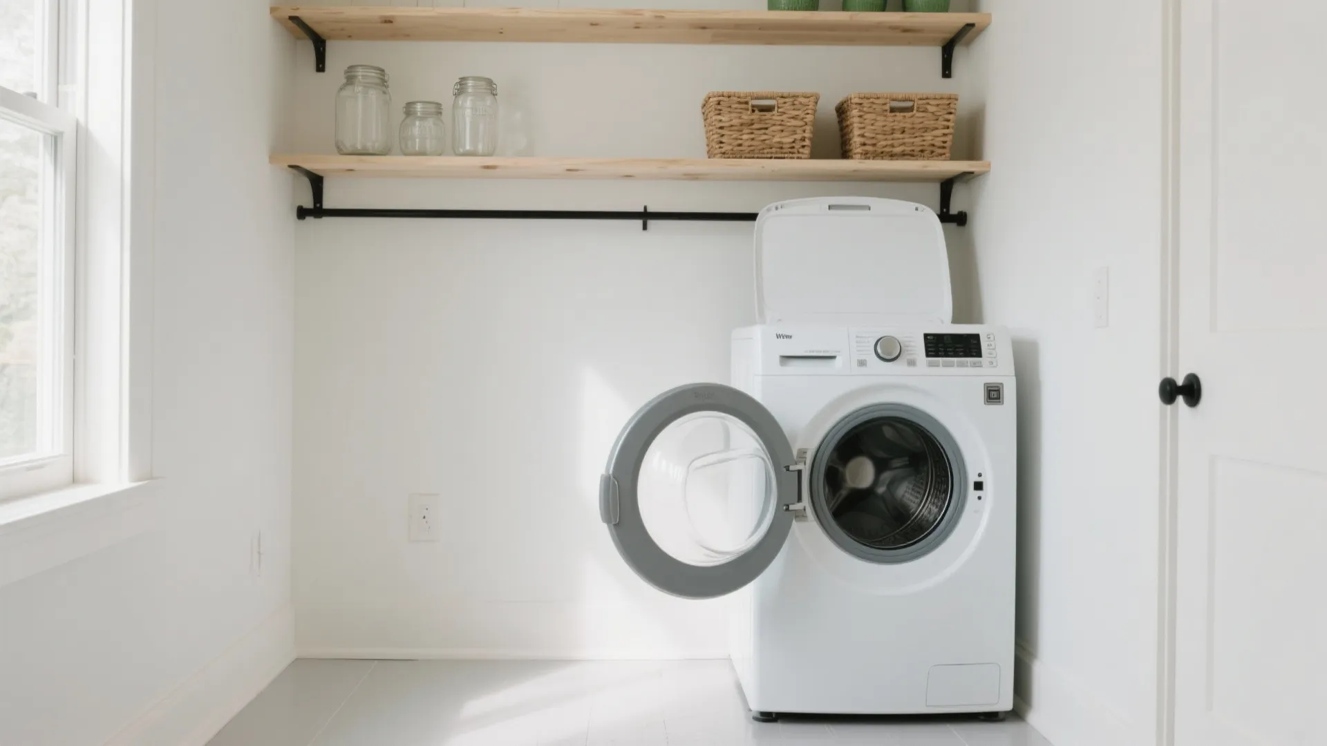 Vertical wall storage that respects lid clearance