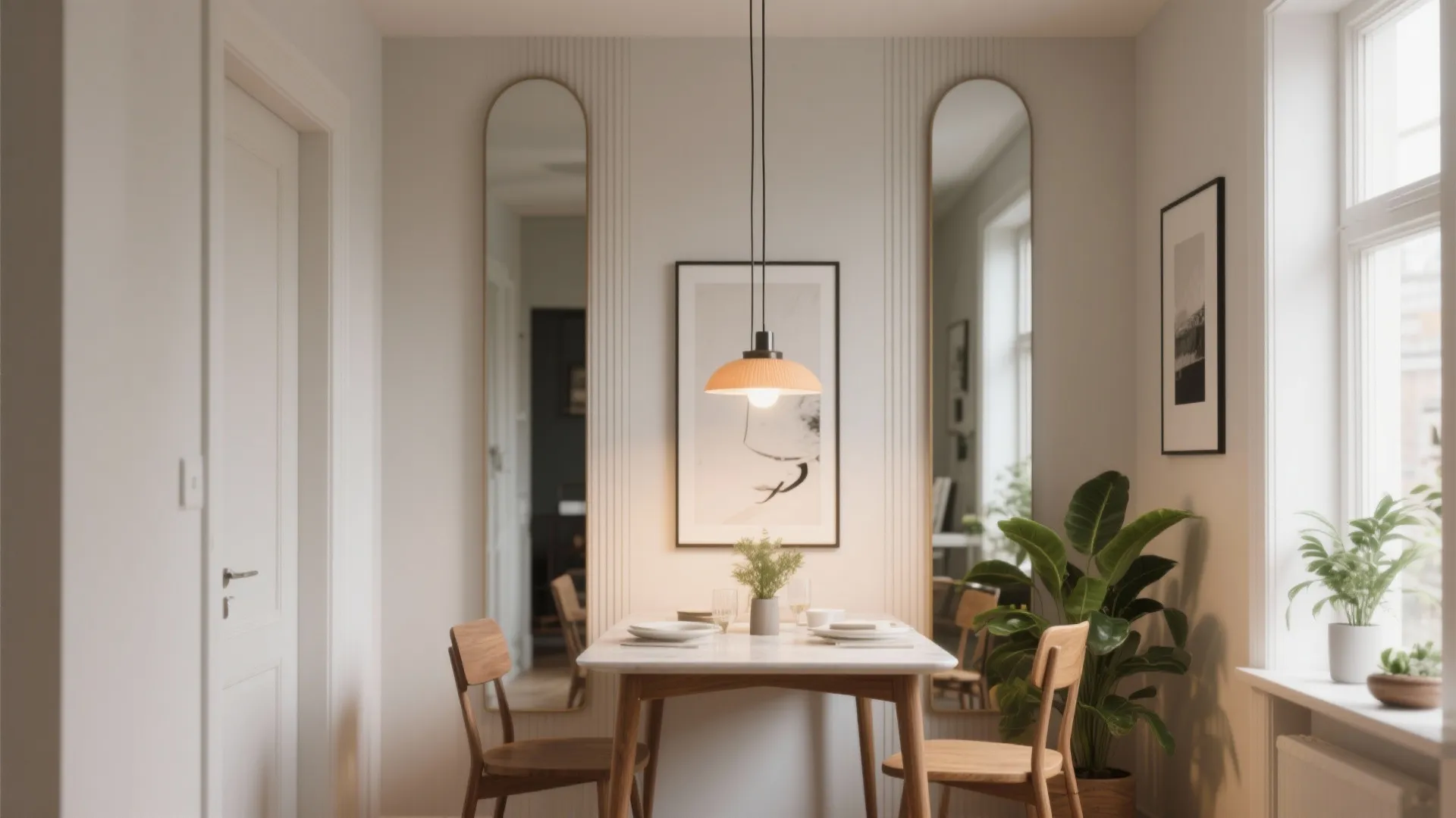 4. Use vertical styling and lighting to enlarge perception