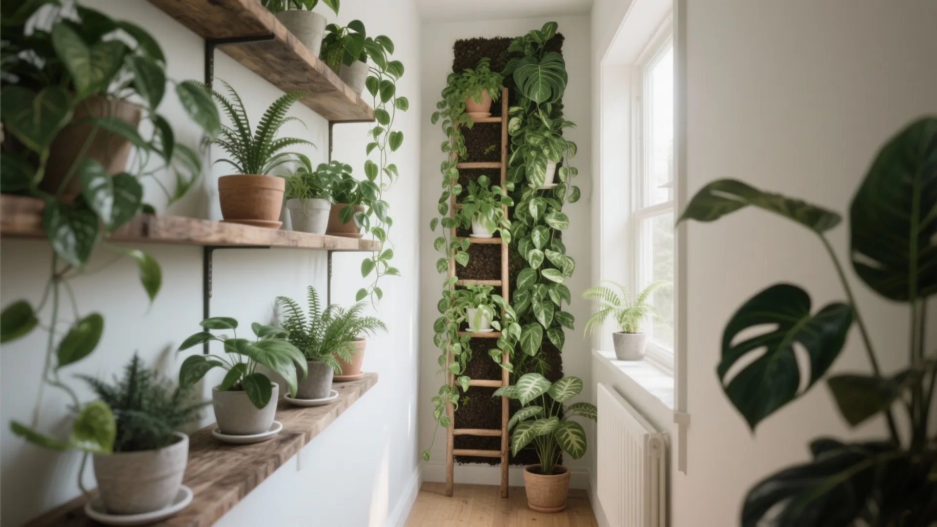 1. Vertical living walls: go up, not out