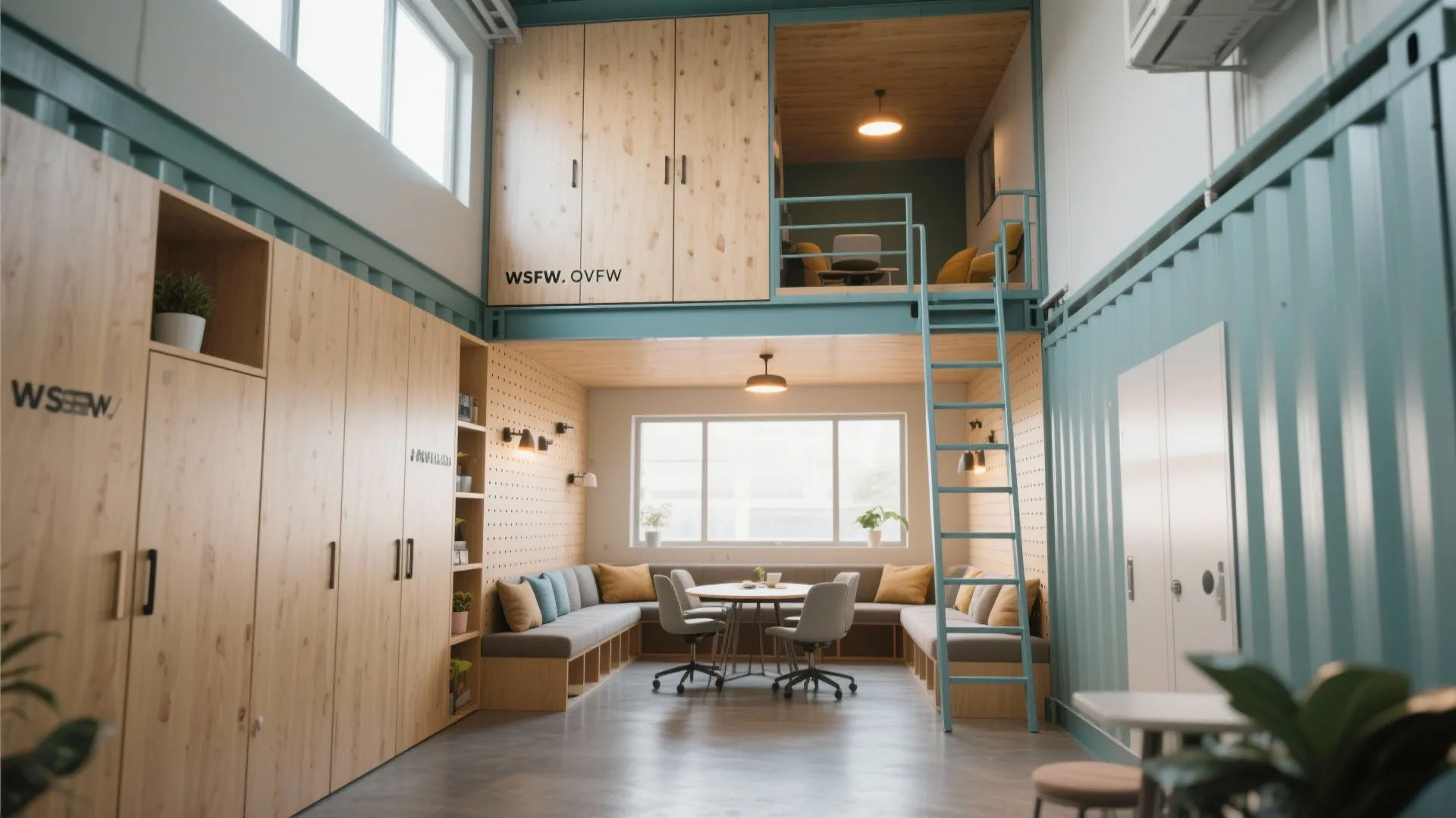 2. Vertical storage and lofted zones