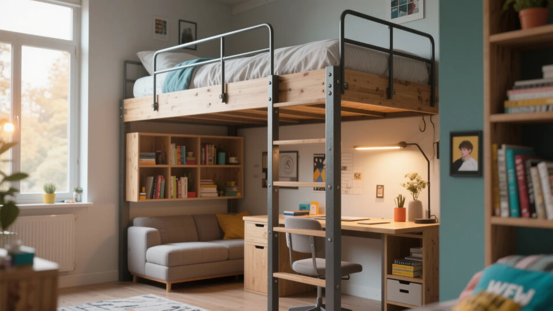 1. Vertical layering: bed up, life down