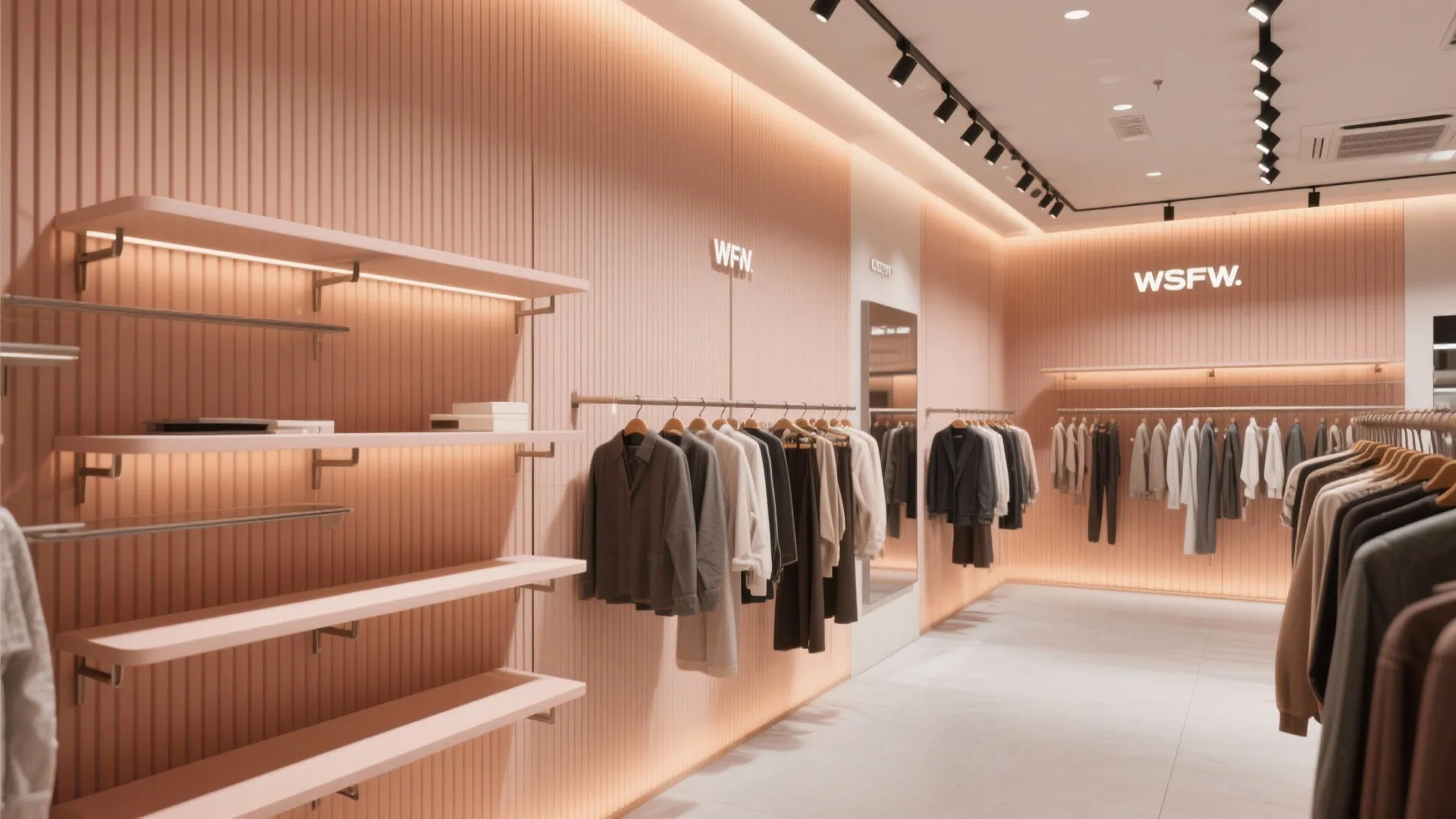 Vertical merchandising walls