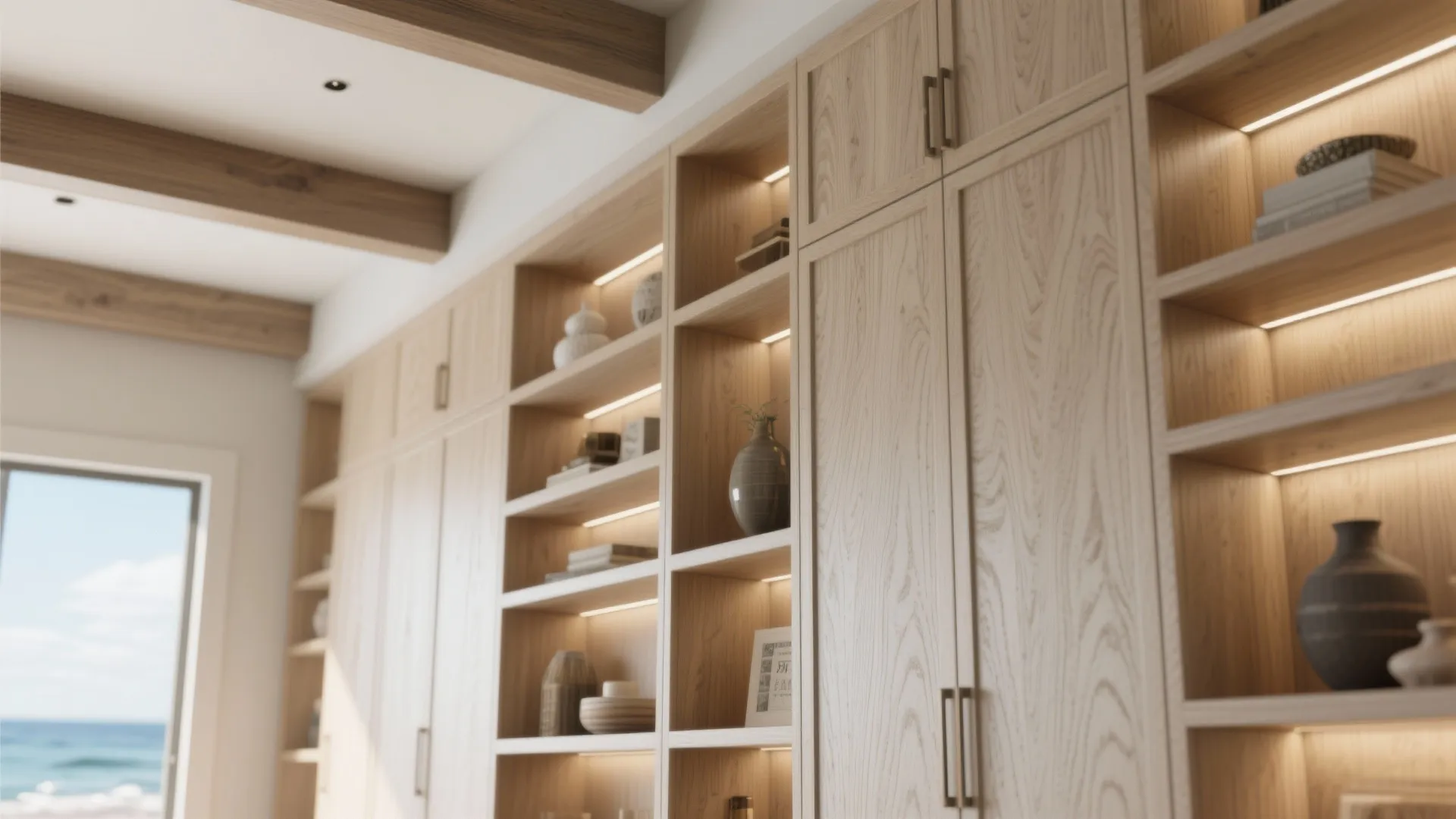 3. Vertical storage and thoughtful millwork