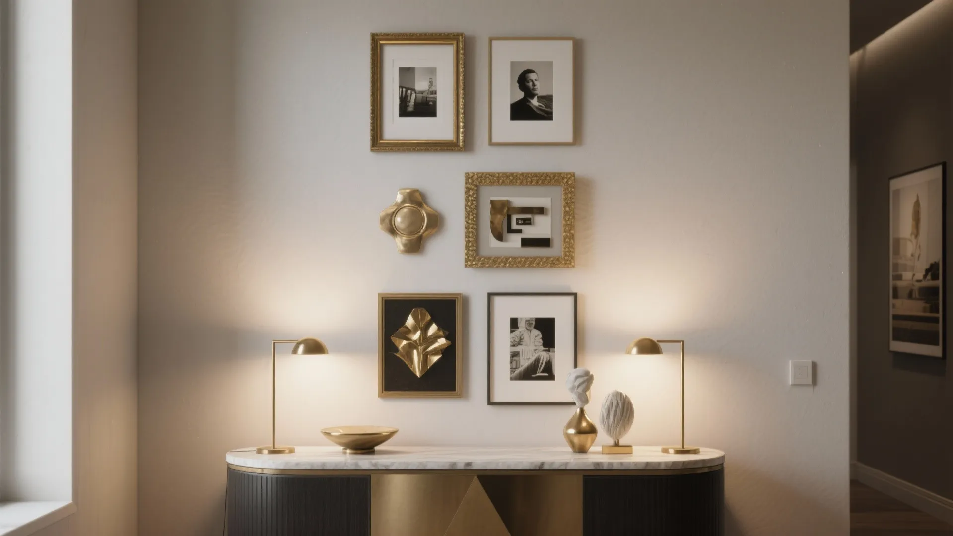 4. Vertical Gallery of Mixed Media