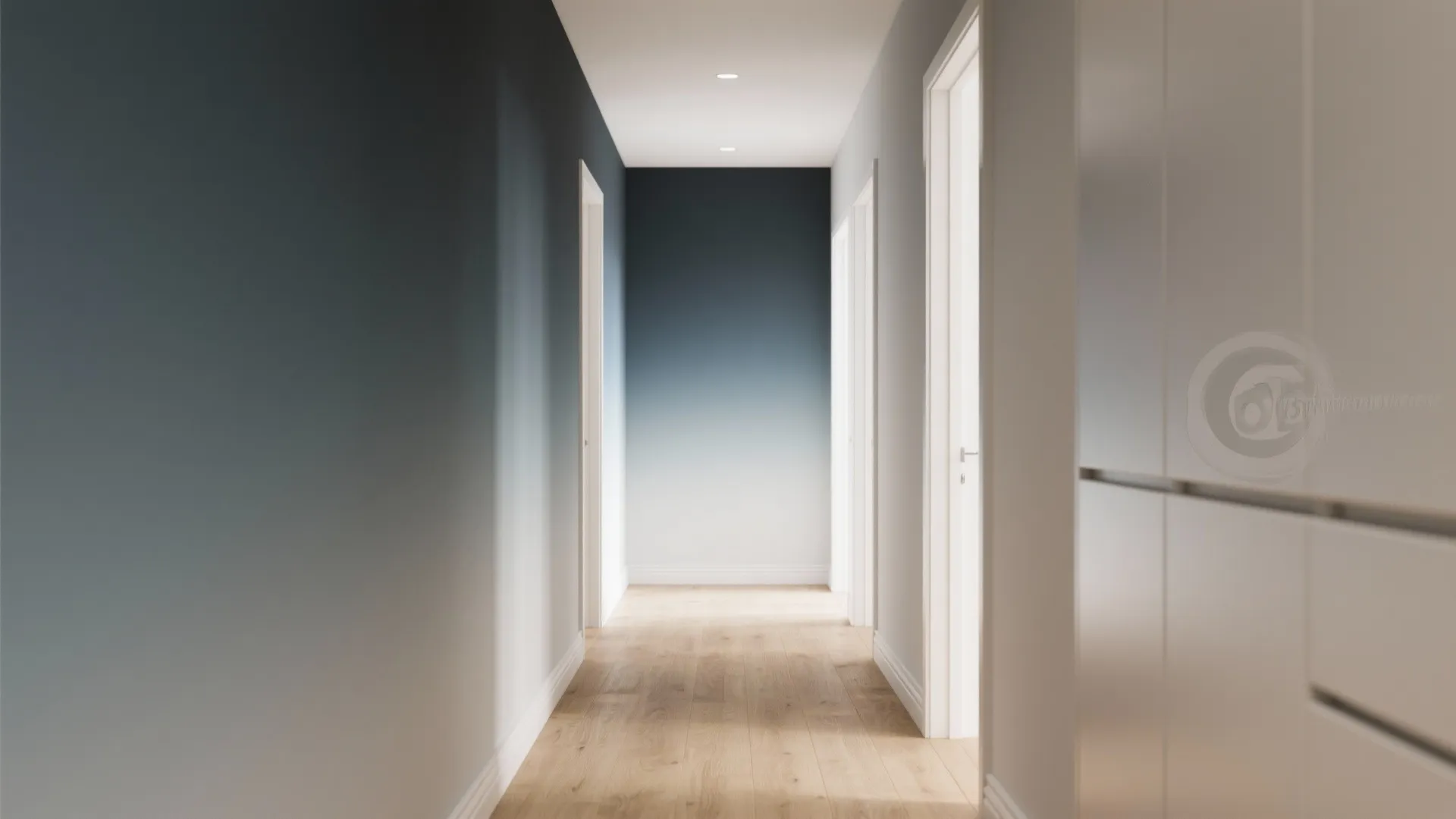 3. Vertical Ombre to Raise Ceilings