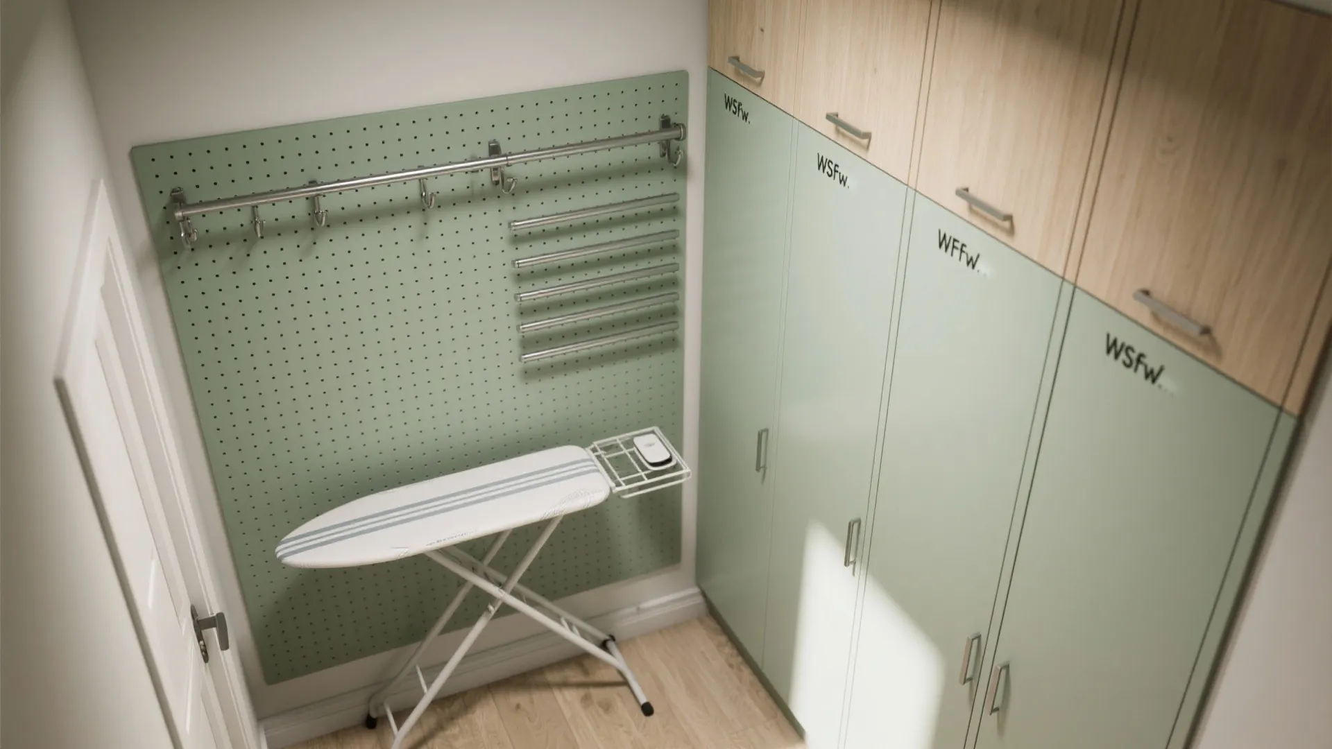 3. Vertical organizers and drying rails