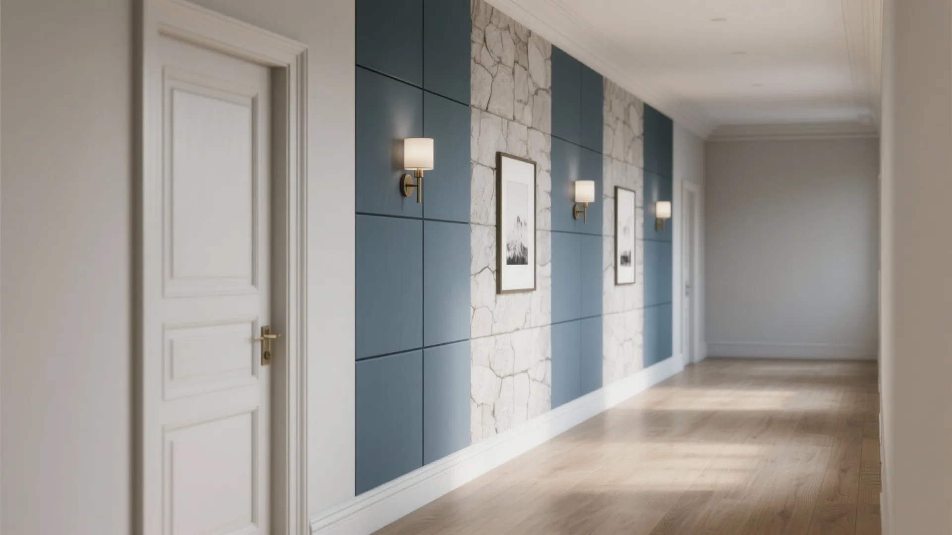 Vertical or Panel-Based Two-Tone to Open Narrow Spaces