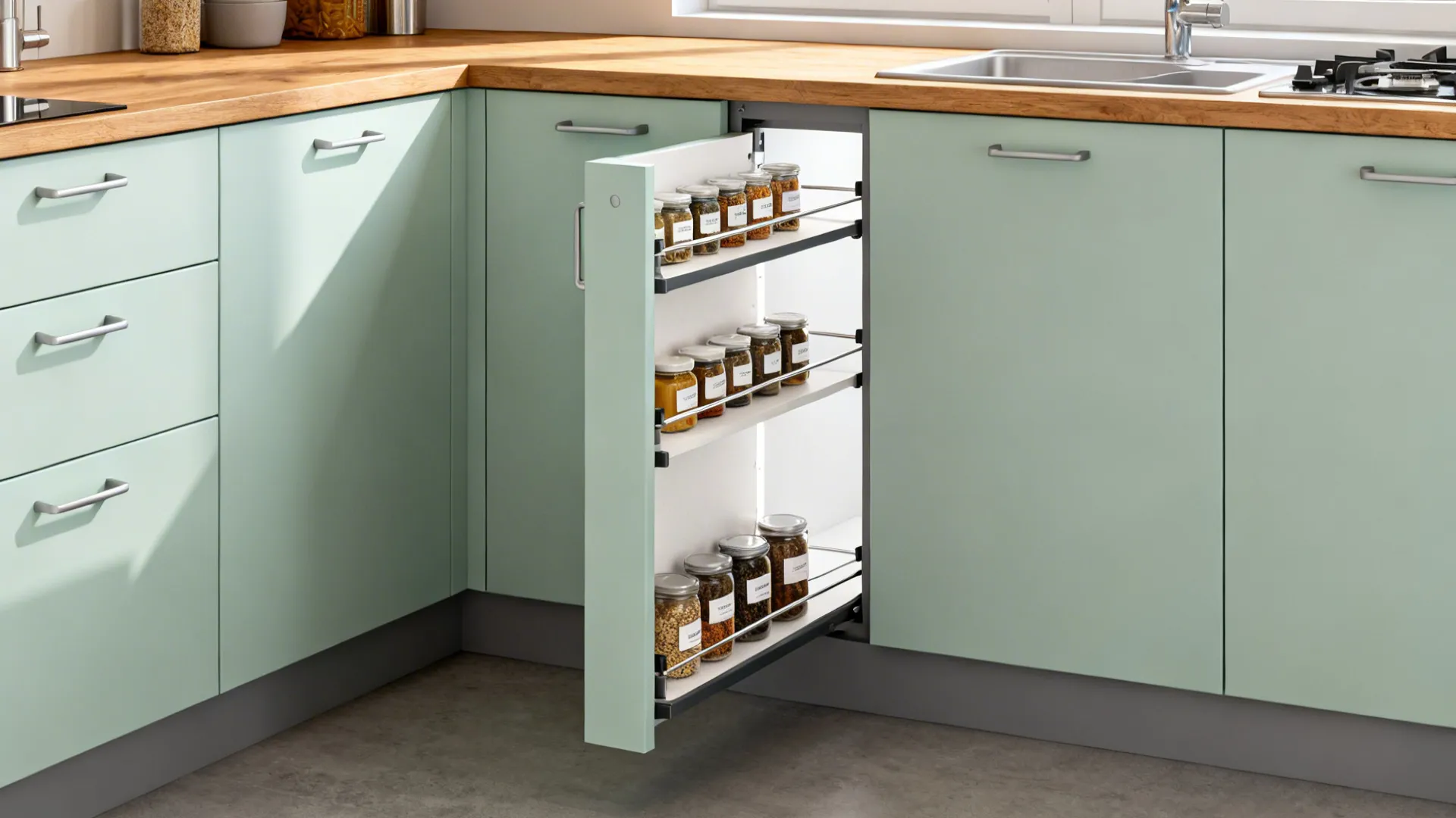 Vertical Storage: Full-Height Pantry Pull-outs