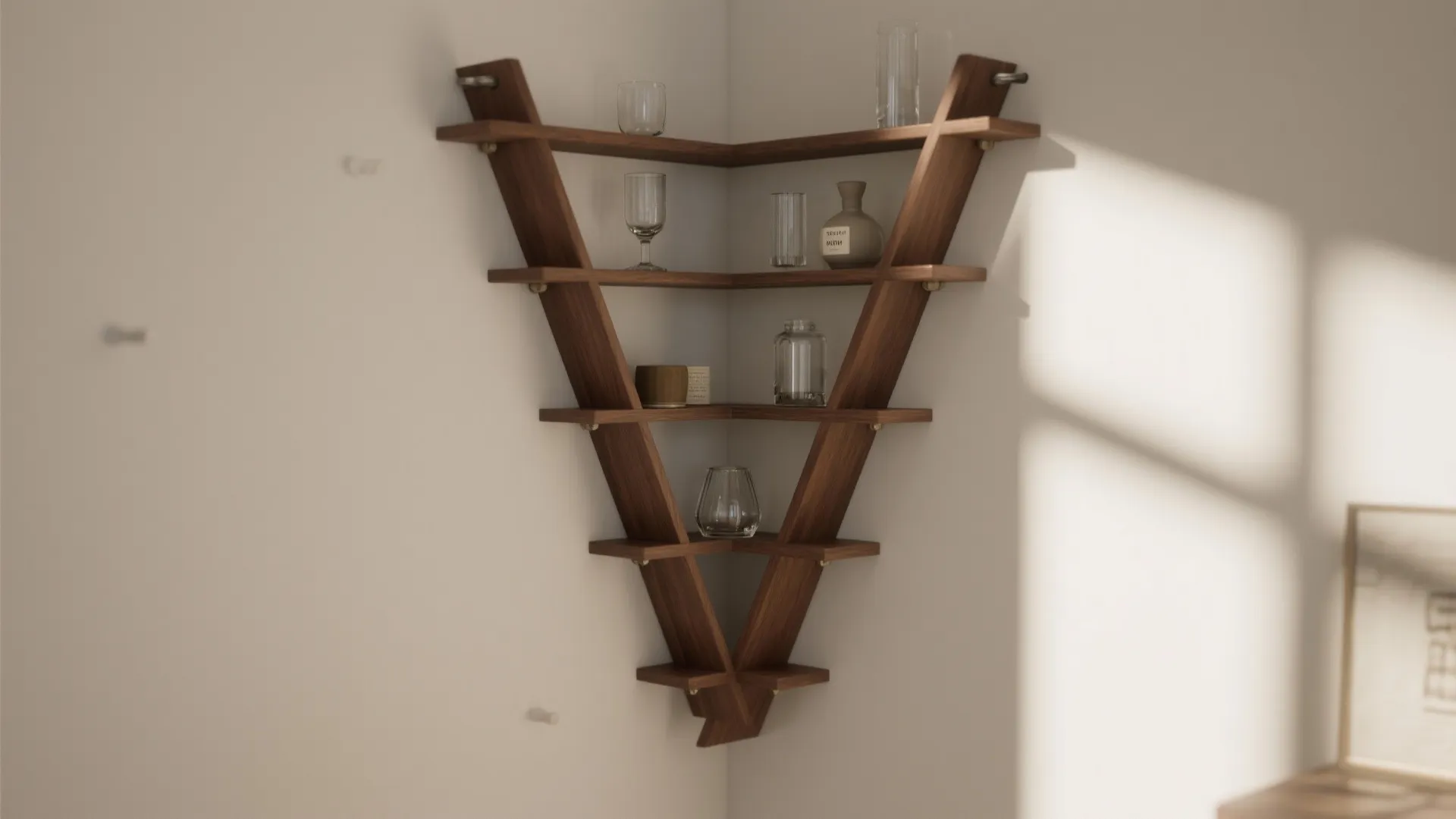 3. Vertical Corner Peg Shelves